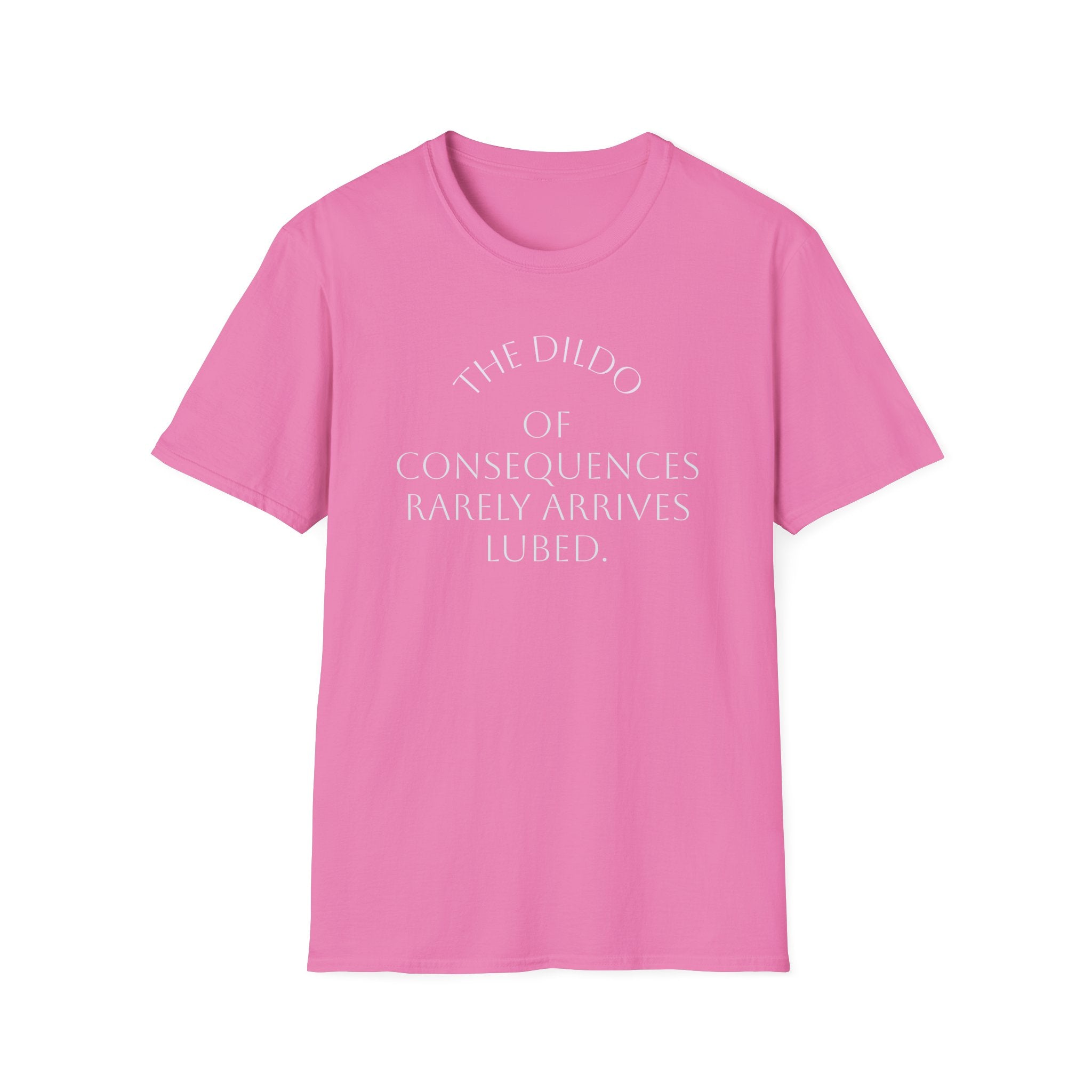 Bad Karma Unisex Softstyle T-Shirt, Humorous Dildo of Consequences Tee, Sarcastic Graphic Shirt, Novelty Gift Apparel, Unisex Tshirt