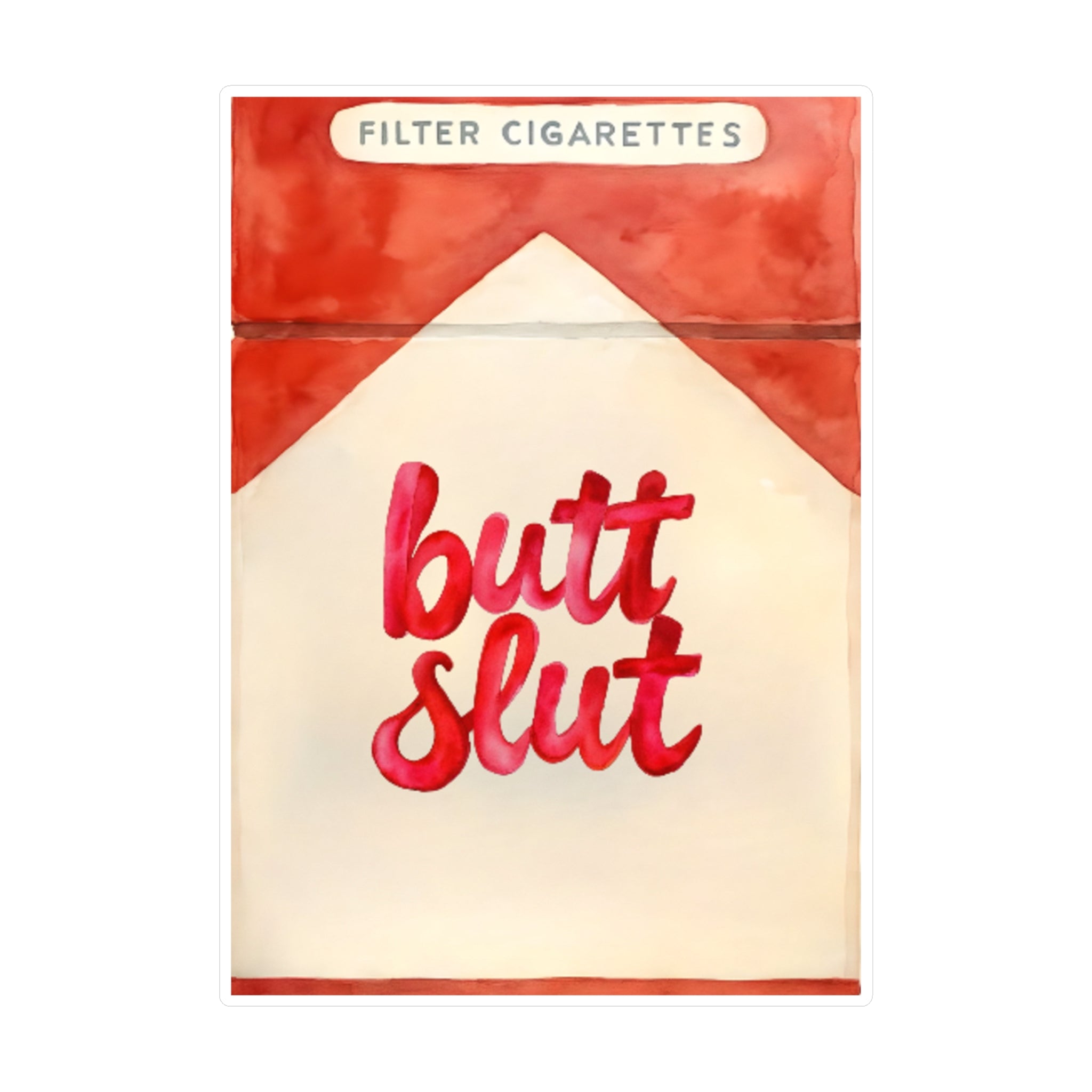 Butt Slut smoker Playful Vinyl Decals for Fun Decor, Funny Stickers for Gifts, Humorous Art, Unique Party Favors, Quirky Home Accessories
