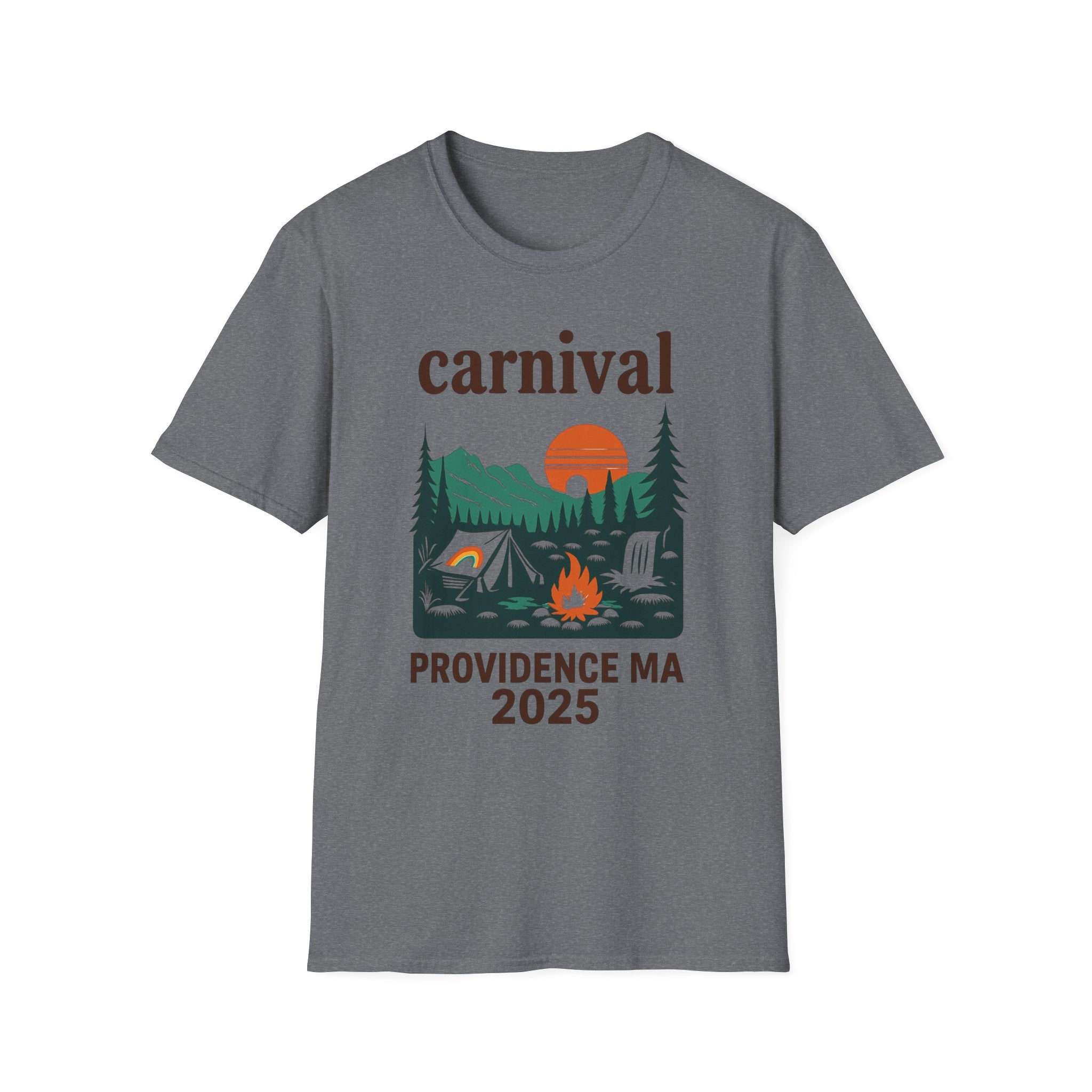 ProvinceTown maCarnival Graphic T-Shirt, Vintage Camping Tee, Unisex Softstyle Shirt, Festival , Summer Adventure Wear, Gift for Travelers