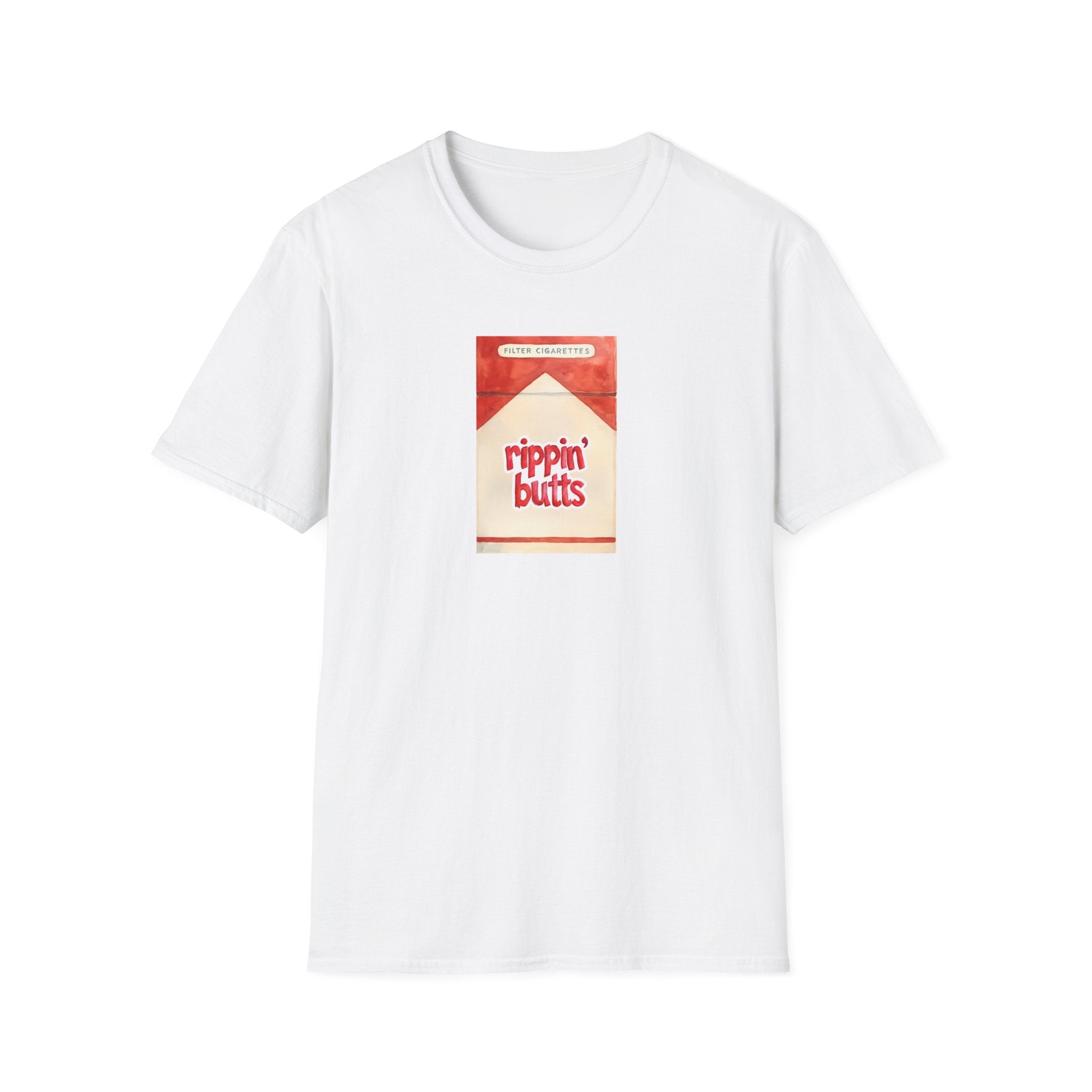 Rippin Butts Smoker Unisex Tee, Funny Smoking Shirt, Cool Tobacco Lover Gift, Hipster Smokers Top, Vintage Tobacco Tshirt, Sarcastic