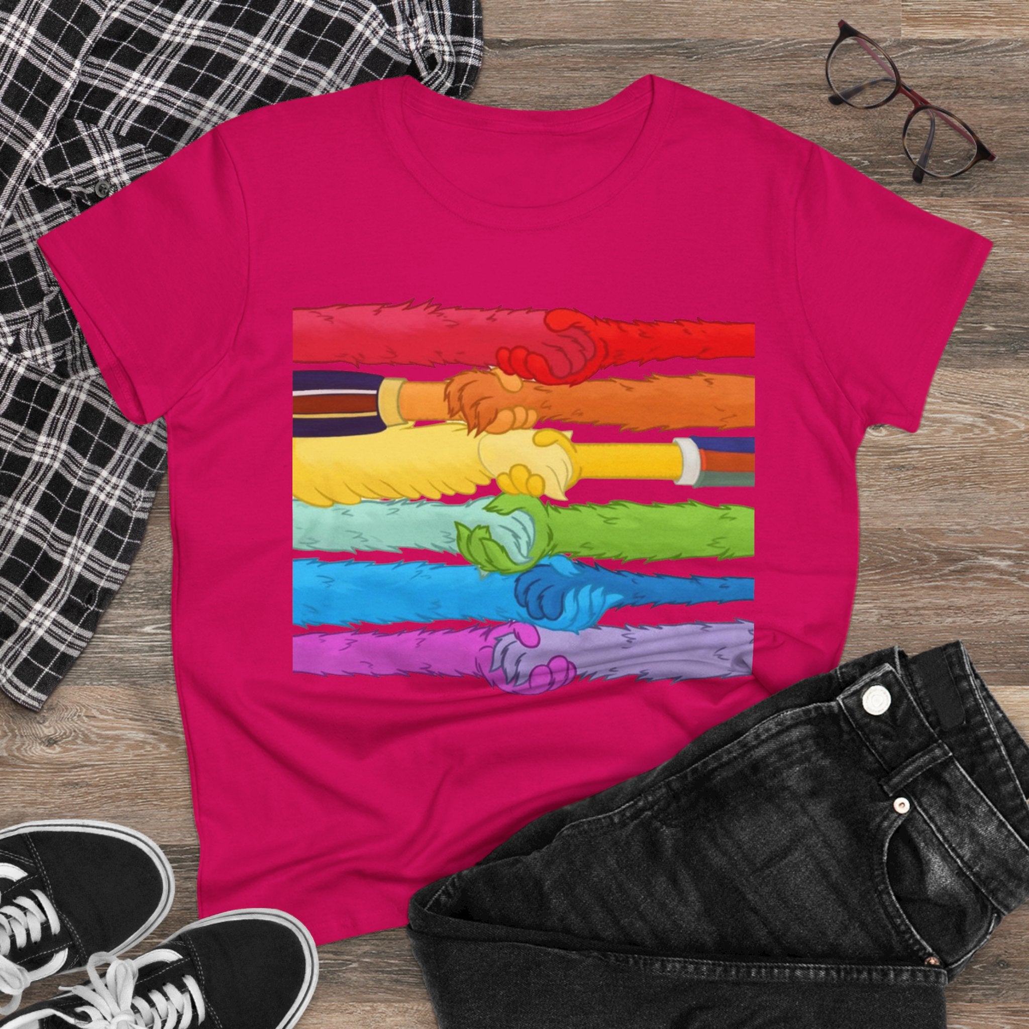 Kindness and diversity count! Pride Unity Tee, LGBTQ+ Cotton T-Shirt for Celebrations, Rainbow Design, Equality Shirt,  anti Trump Wear