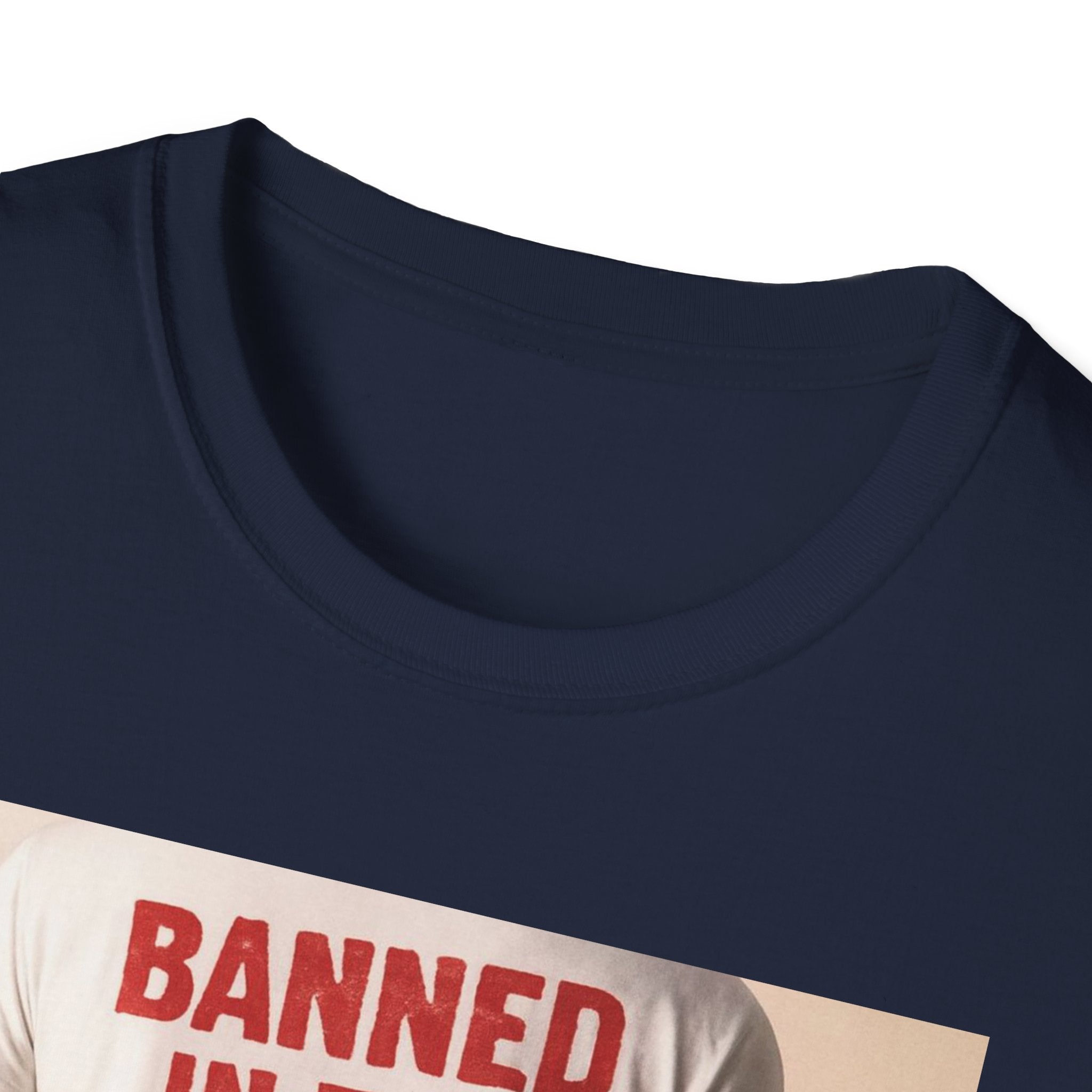 Banned in the USA Political Activist T-Shirt, Liberal Tee, Anti-Trump Christmas Gift, Unisex Softstyle Shirt Kimmel Colbert socia justice