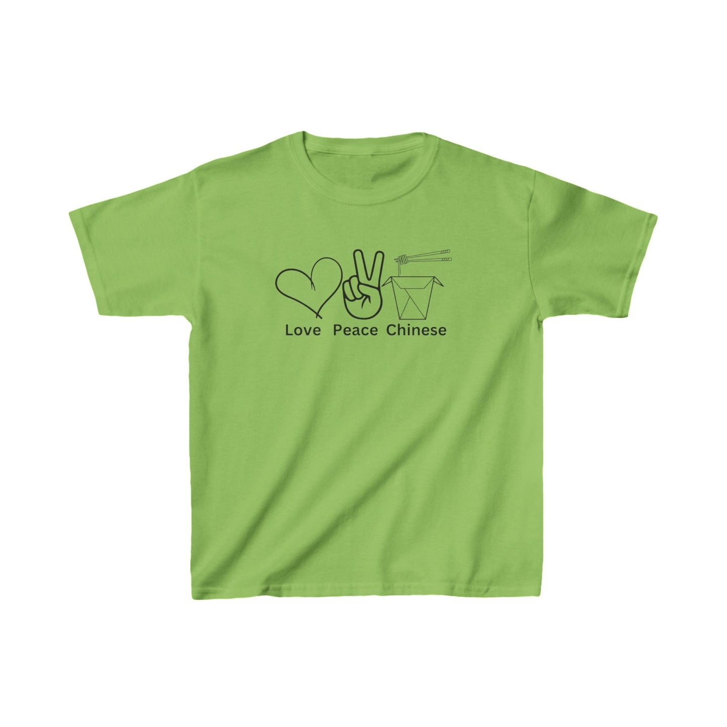Kids T-Shirt - Love Peace Chinese Take Away
