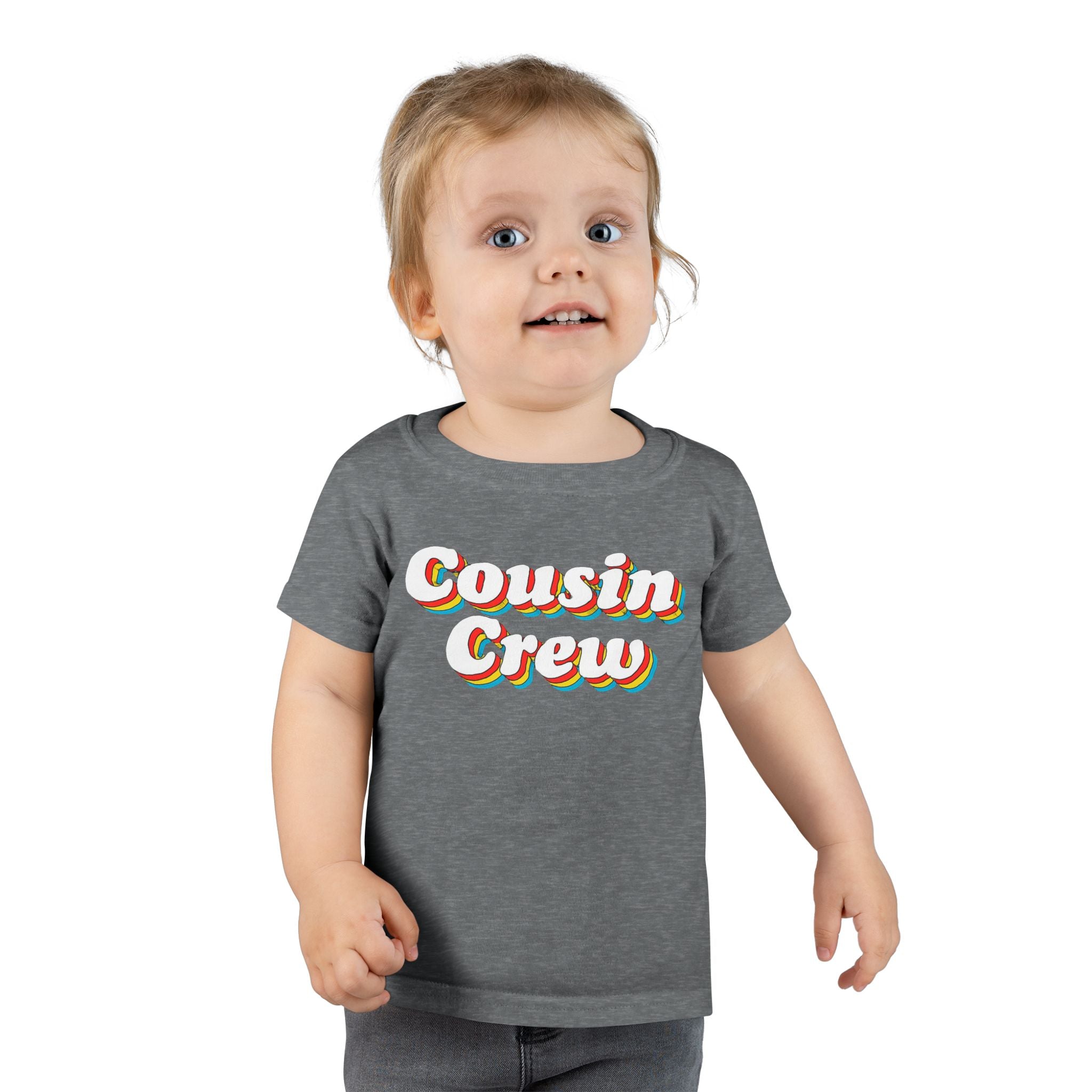 Retro Cousin Crew Toddler T-Shirt, Cute Family Shirt, Kids' Casual Wear, Cousin Family Gatherings, Birthday Gift