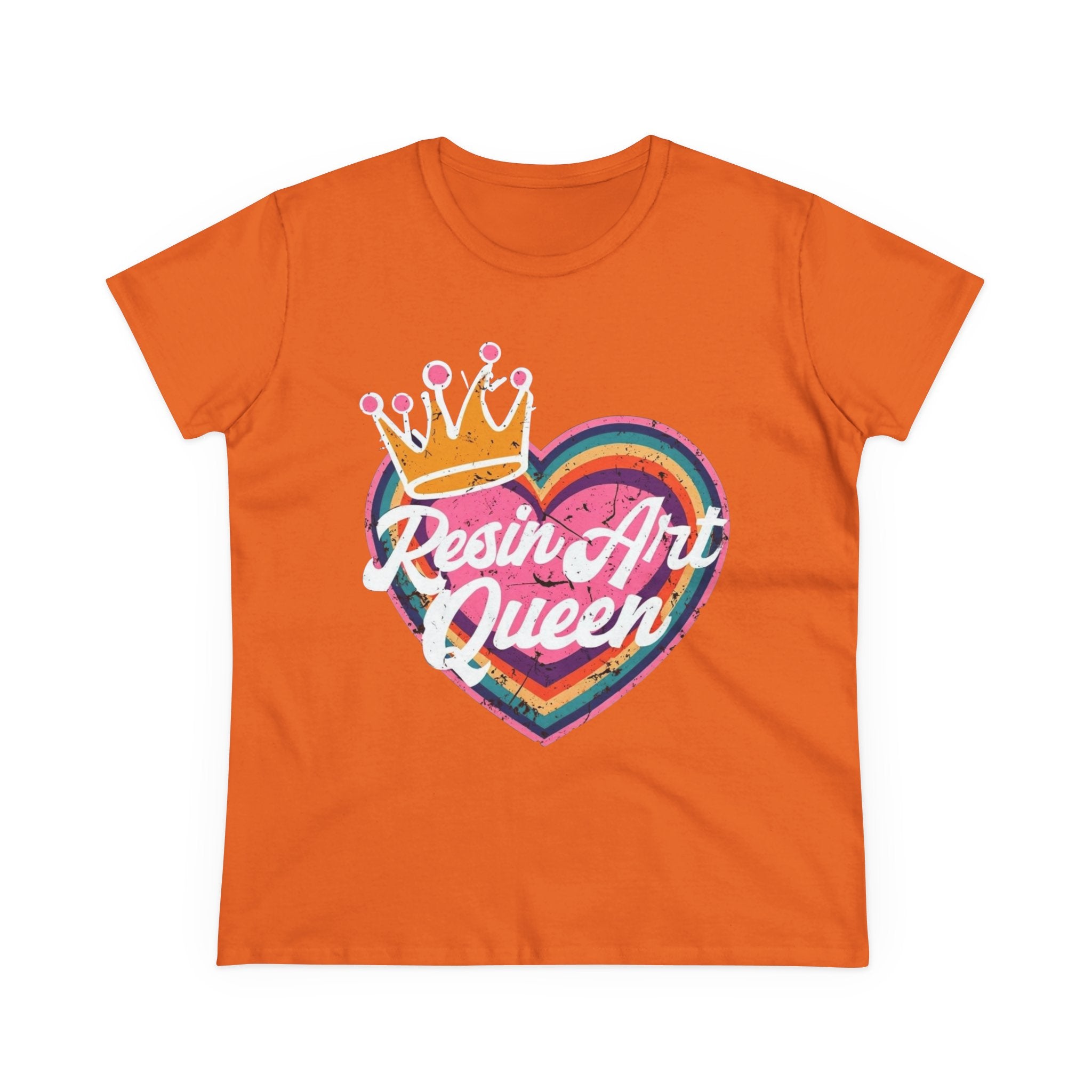 Resin Art Queen Tee - Fun, Colorful Cotton Shirt for Art Lovers, Gifts, Festivals, Home Parties, Creative Outfits