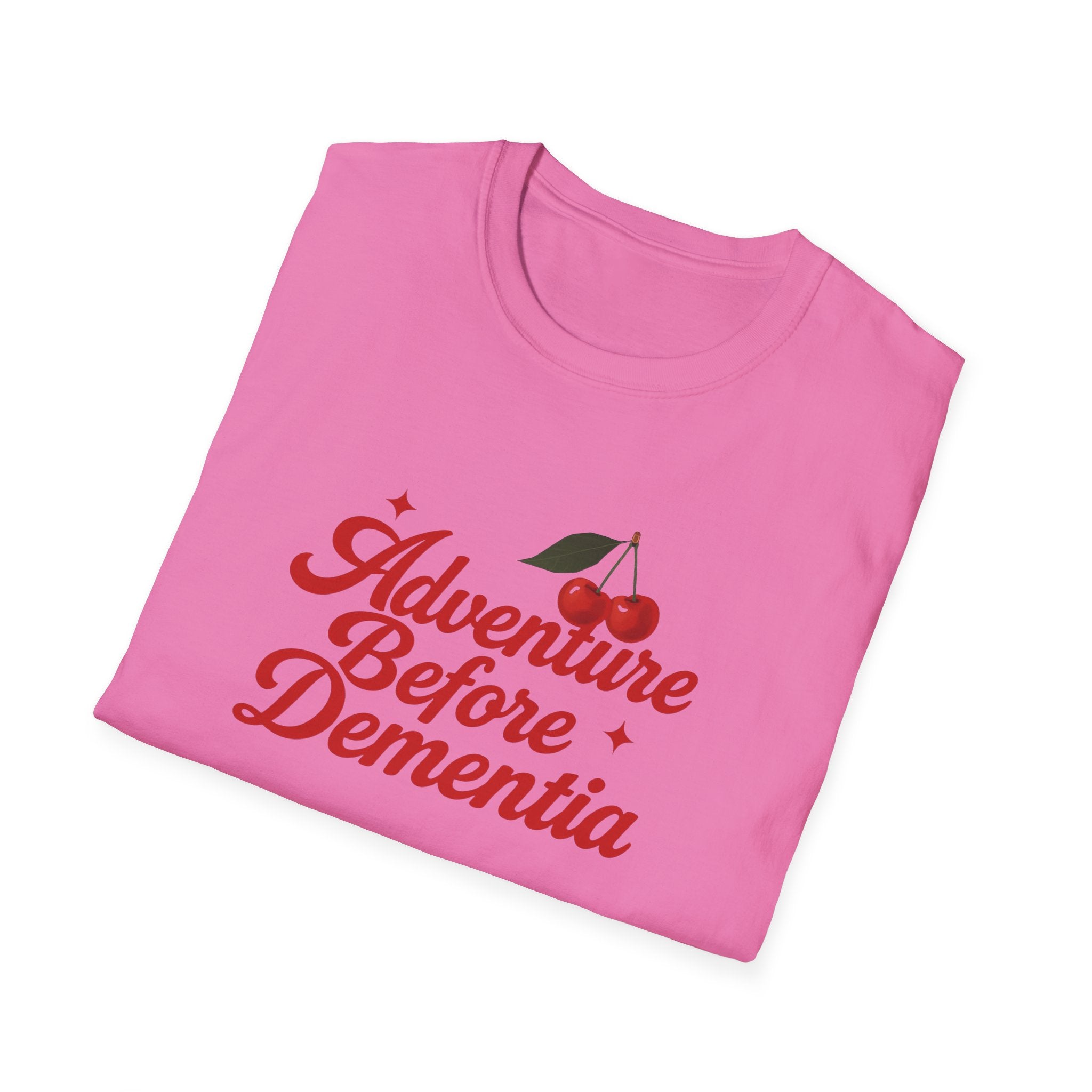 Adventure Before Dementia T-Shirt, Unisex Tee for Caregivers, Memory Awareness, Cozy Casual Wear, Gift Idea for Friends retirement gift