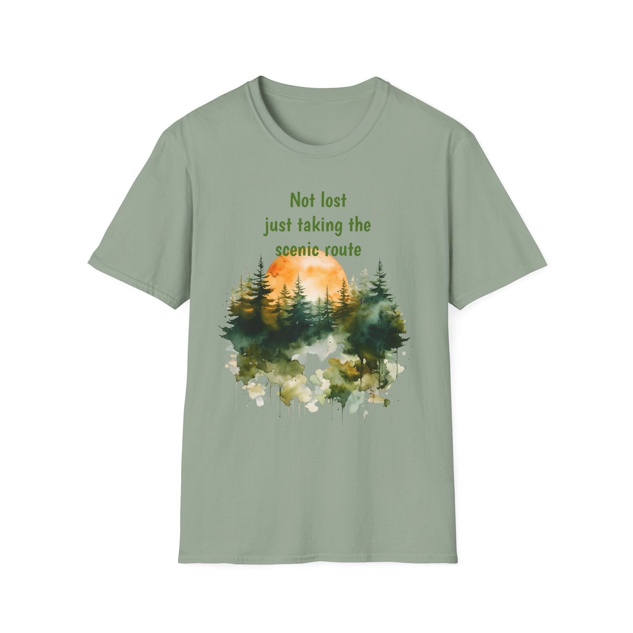 Not Lost just taking the scenic Rt Nature Lover Shirt, Unisex Scenic Route Tee, Adventure Apparel, Gift for Hikers, Outdoor Enthusiast Shirt