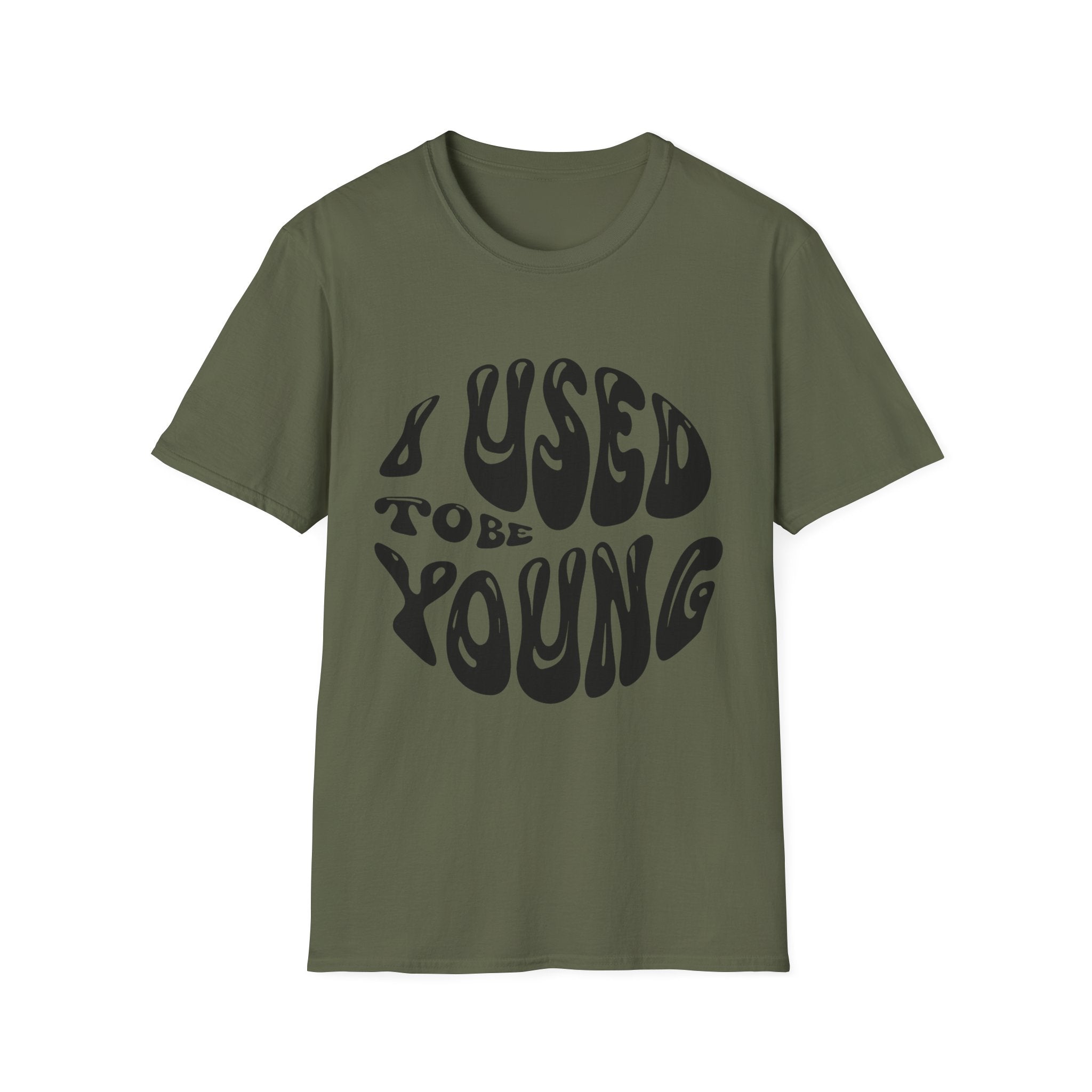 I used to be young Vintage Vibes Unisex Softstyle T-Shirt, Nostalgic Shirt, Retro Tee, Classic Graphic Tee, Throwback T-Shirt