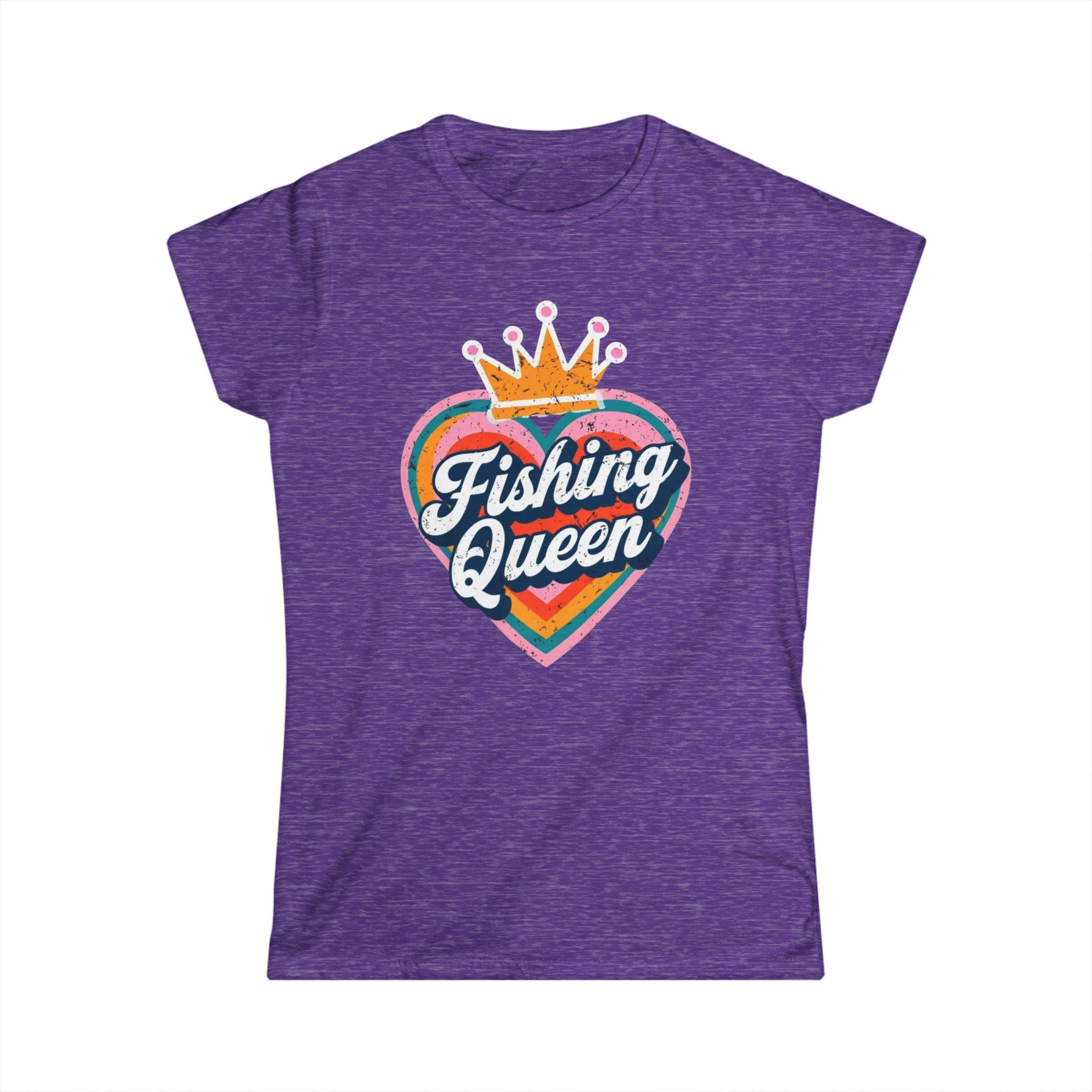 Fishing Queen Softstyle Tee - Perfect for Fishing Enthusiasts, Summer Vacation, Gifts for Her, Outdoor Adventures, Women's T-Shirt