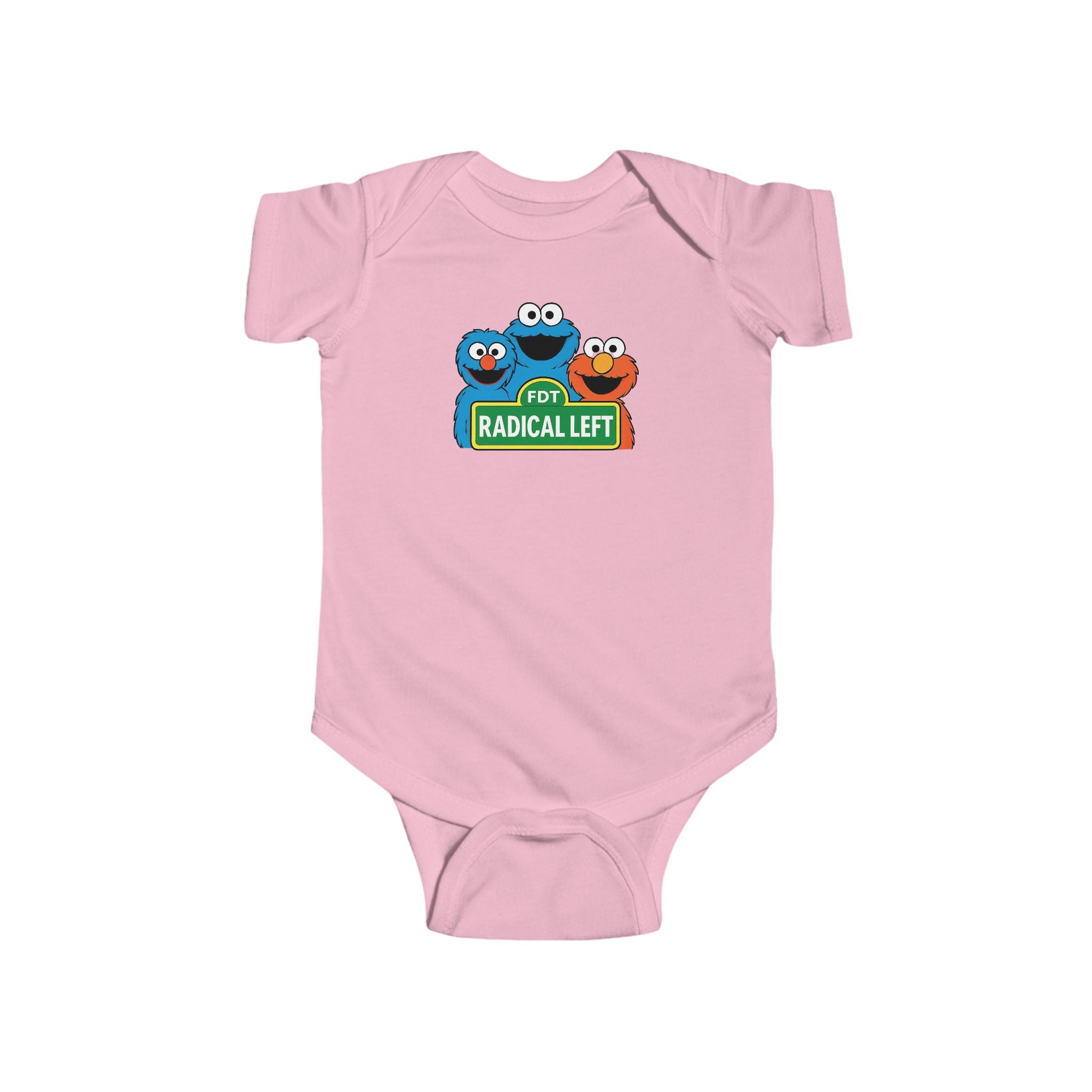 Cute Baby Gift Bodysuit with "Radical Left" Design, FDT Onesie, political Gift, Baby Shower Present, Adorable, liberal gifT Political gift