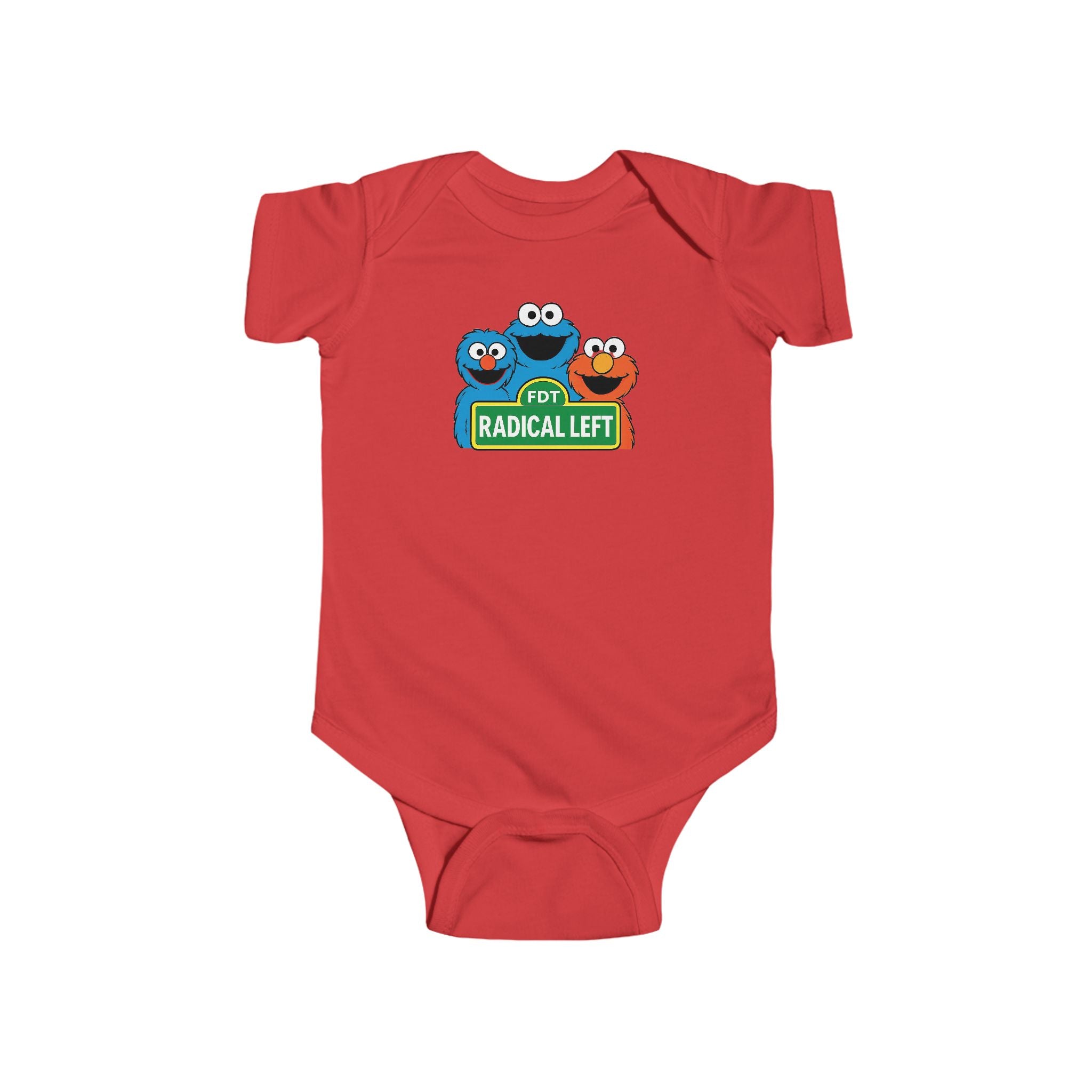 Cute Baby Gift Bodysuit with "Radical Left" Design, FDT Onesie, political Gift, Baby Shower Present, Adorable, liberal gifT Political gift