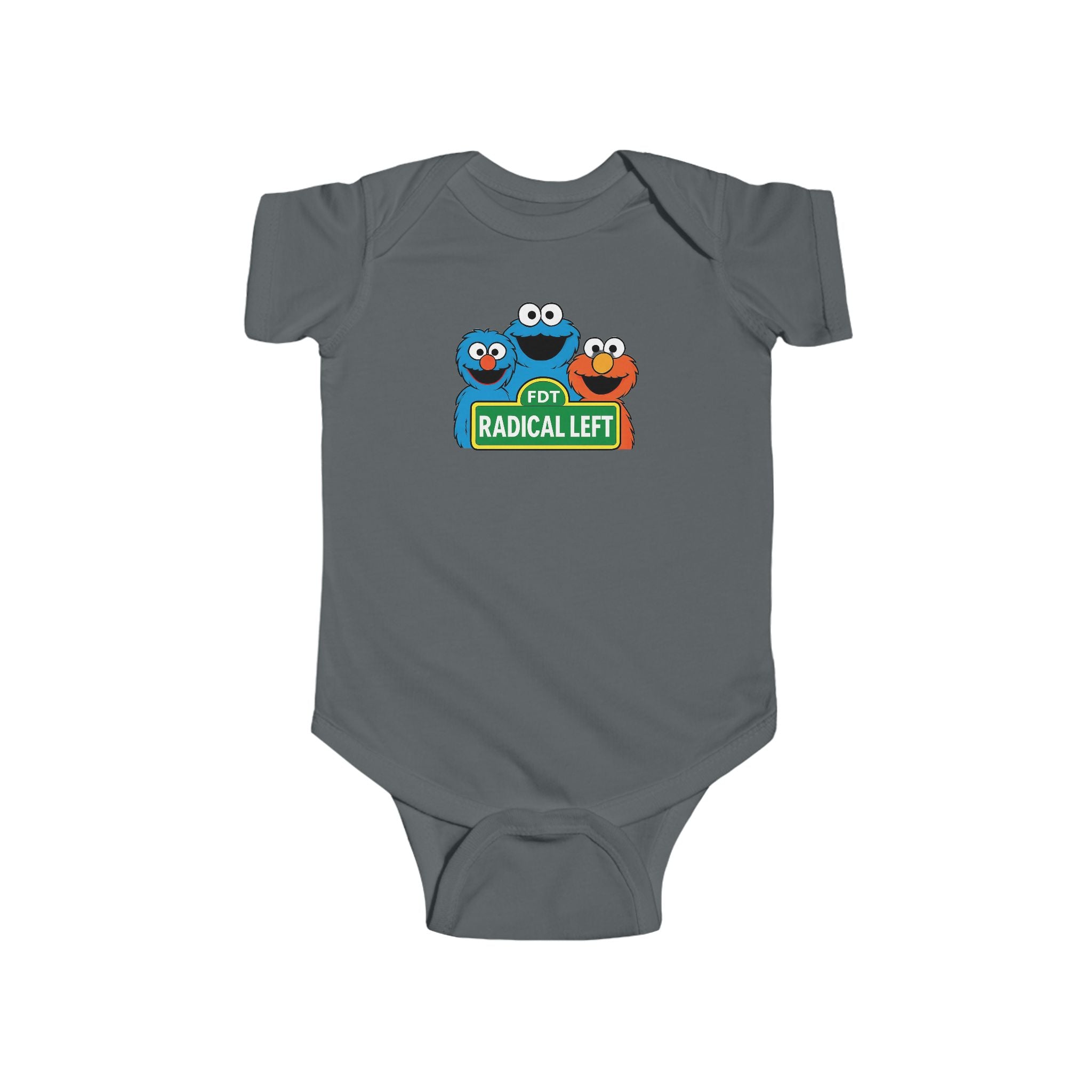 Cute Baby Gift Bodysuit with "Radical Left" Design, FDT Onesie, political Gift, Baby Shower Present, Adorable, liberal gifT Political gift