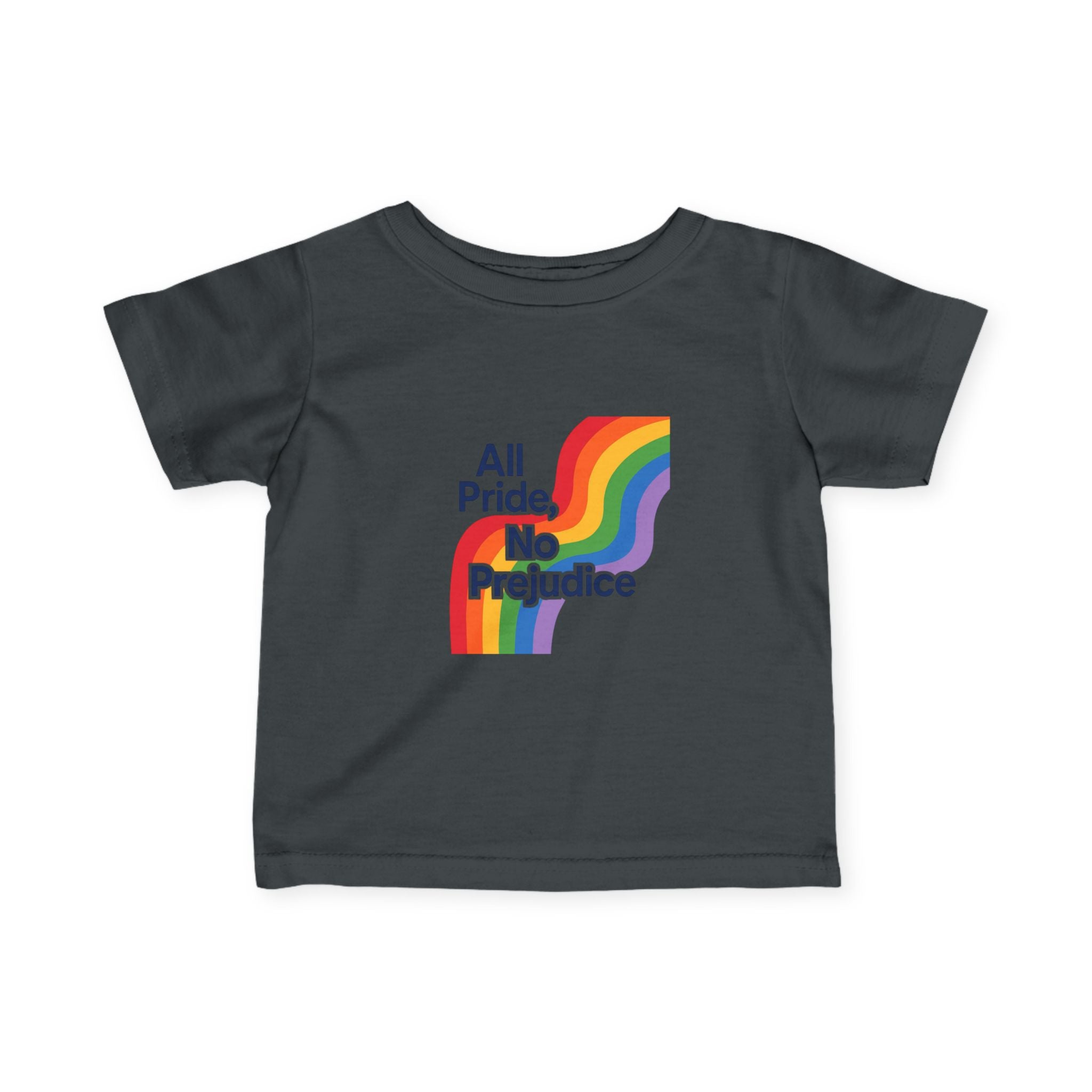 Rainbow Pride Infant Tee, Gay Rights Baby Shirt, Social Justice LGBTQ Onesie, No Prejudice Toddler Top, Pride Parade Kids Clothing
