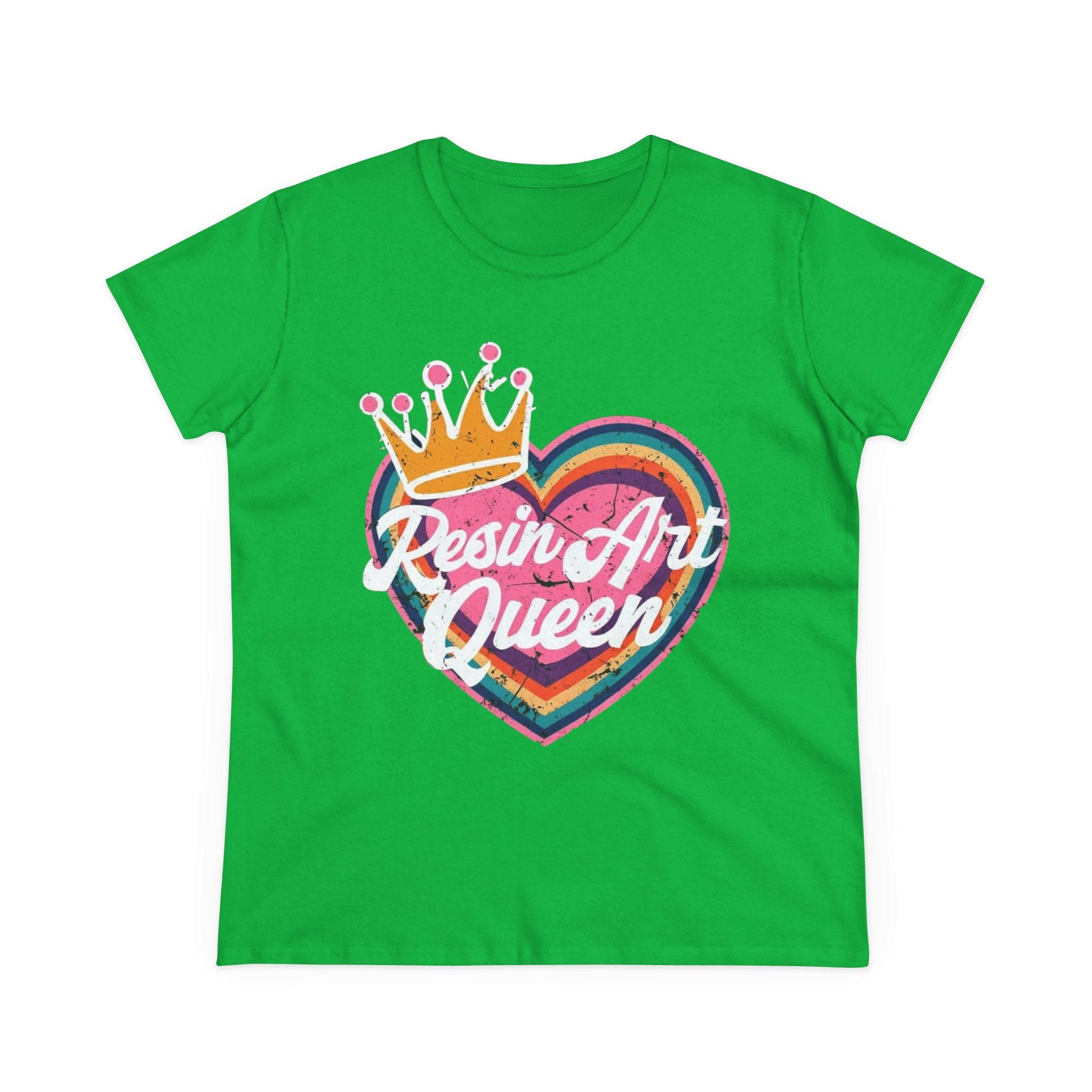 Resin Art Queen Tee - Fun, Colorful Cotton Shirt for Art Lovers, Gifts, Festivals, Home Parties, Creative Outfits