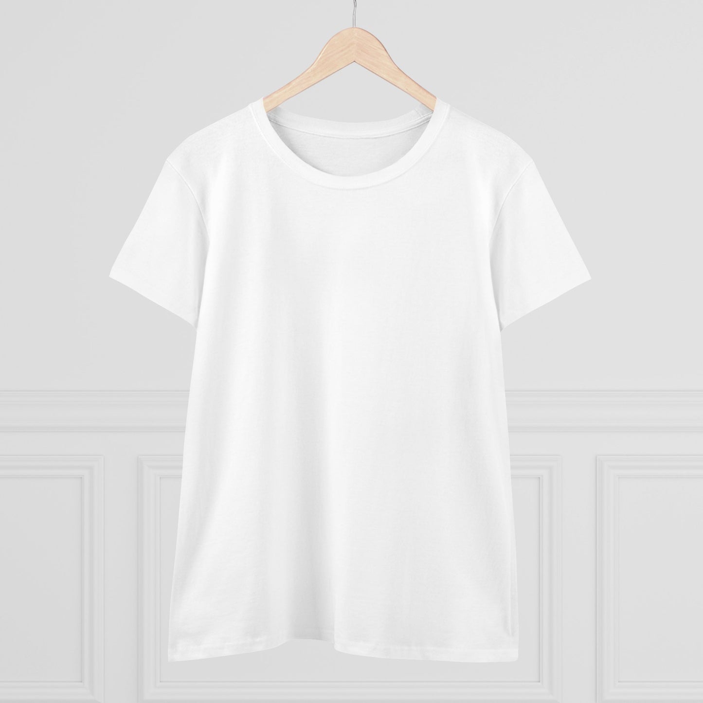 Artistic Goldfish Graphic Women's Midweight Cotton Tee koi On back of tee
