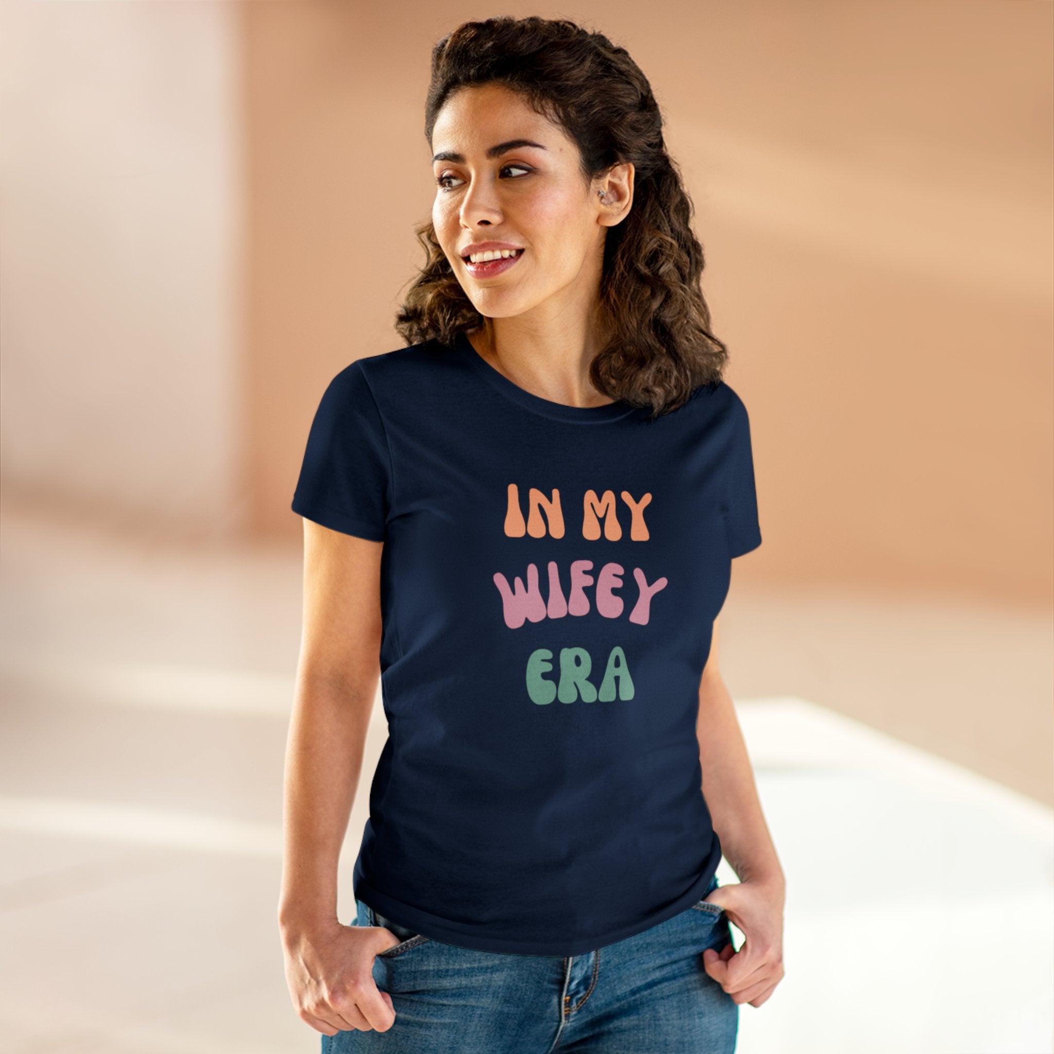 T-Shirt - Women's Midweight Cotton Tee with 'In My Wifey Era' Design