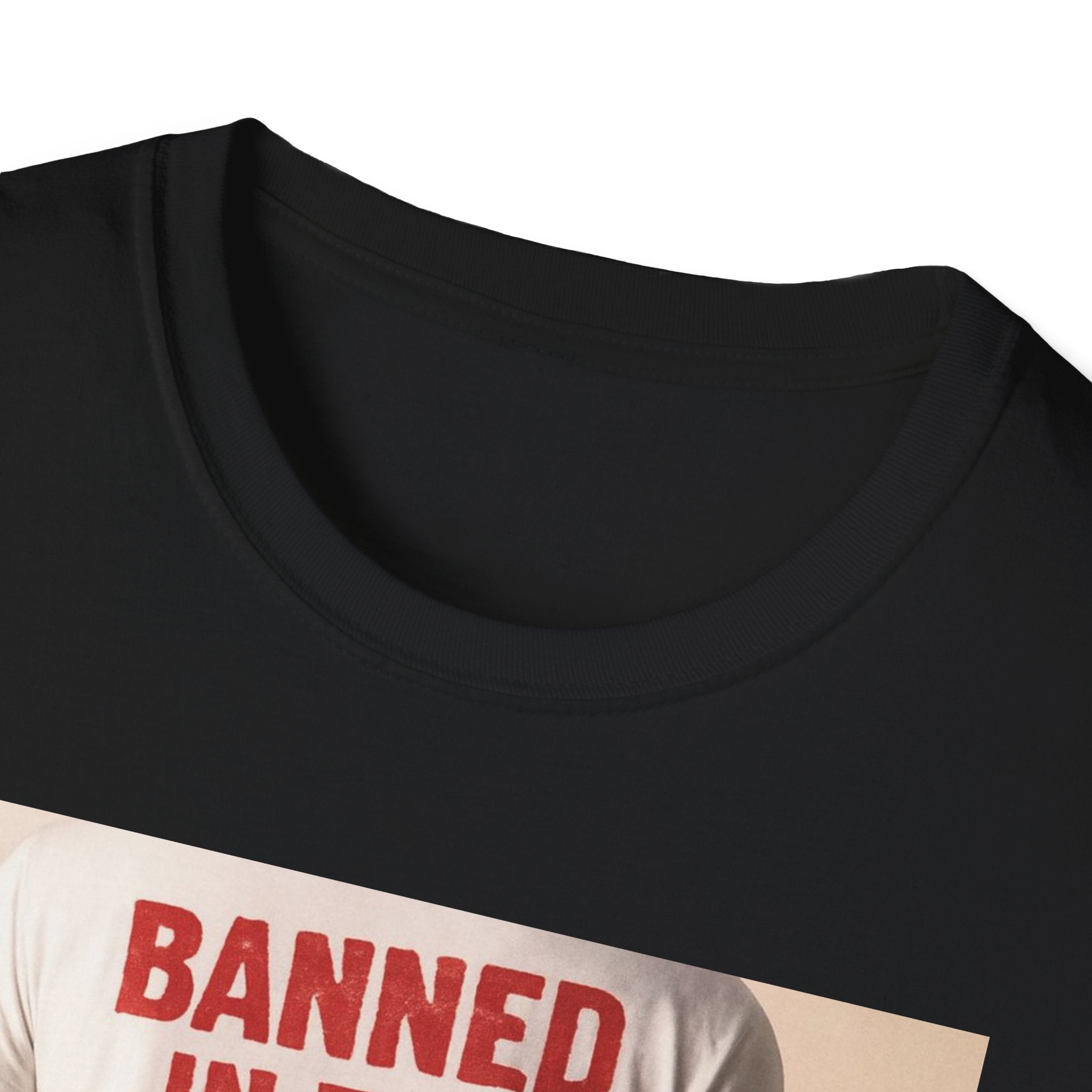 Banned in the USA Political Activist T-Shirt, Liberal Tee, Anti-Trump Christmas Gift, Unisex Softstyle Shirt Kimmel Colbert socia justice