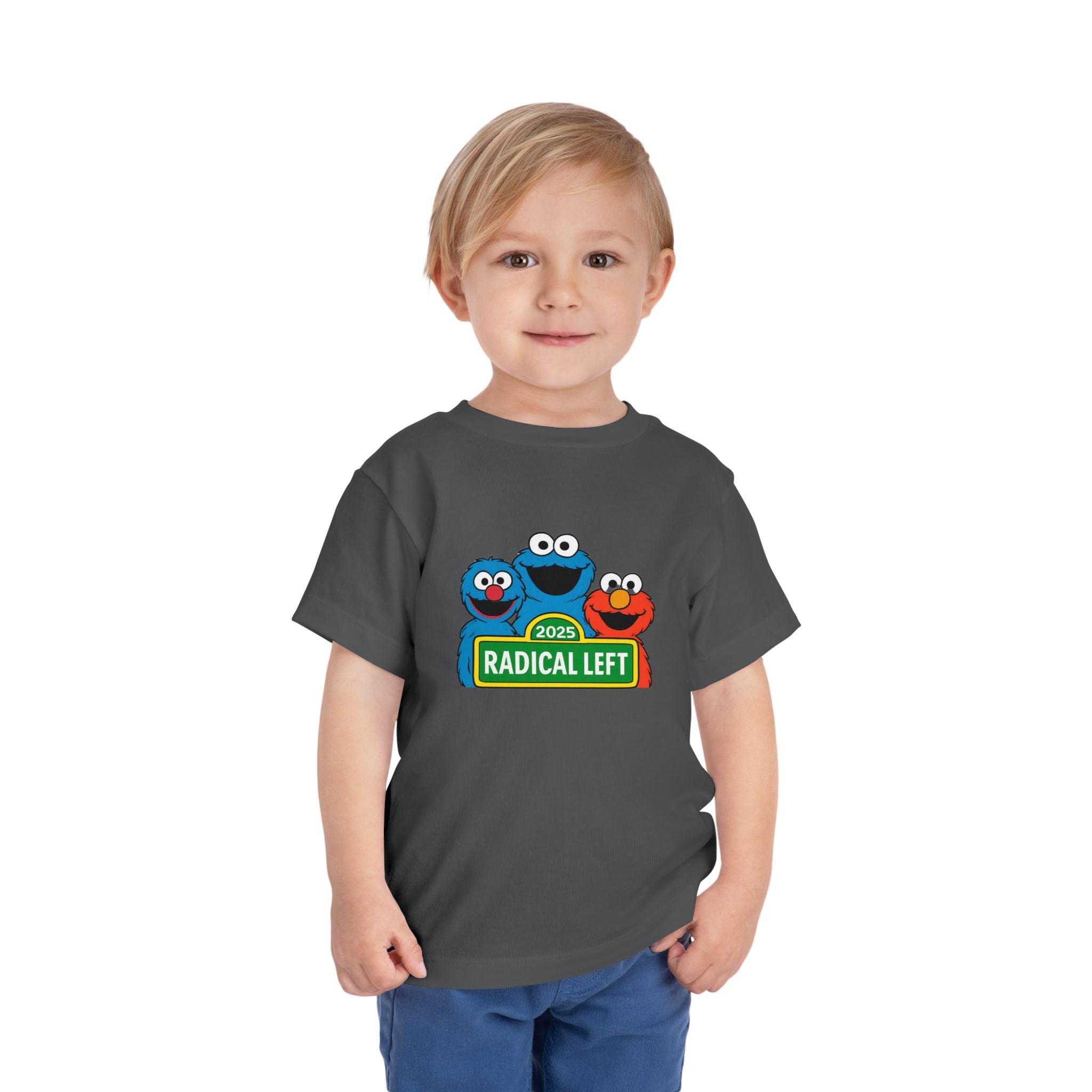 Radical Left Toddler Tee, Cute Kids T-Shirt, Playful Shirt for Babies, Funny Toddler Clothing, Gift for Little Activists