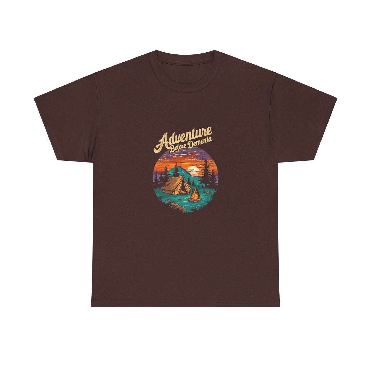 Adventure Before Dementia Unisex Tee, Funny Graphic T-Shirt, Retirement Gift, Elderly Humor Shirt, Memory Loss Joke Top