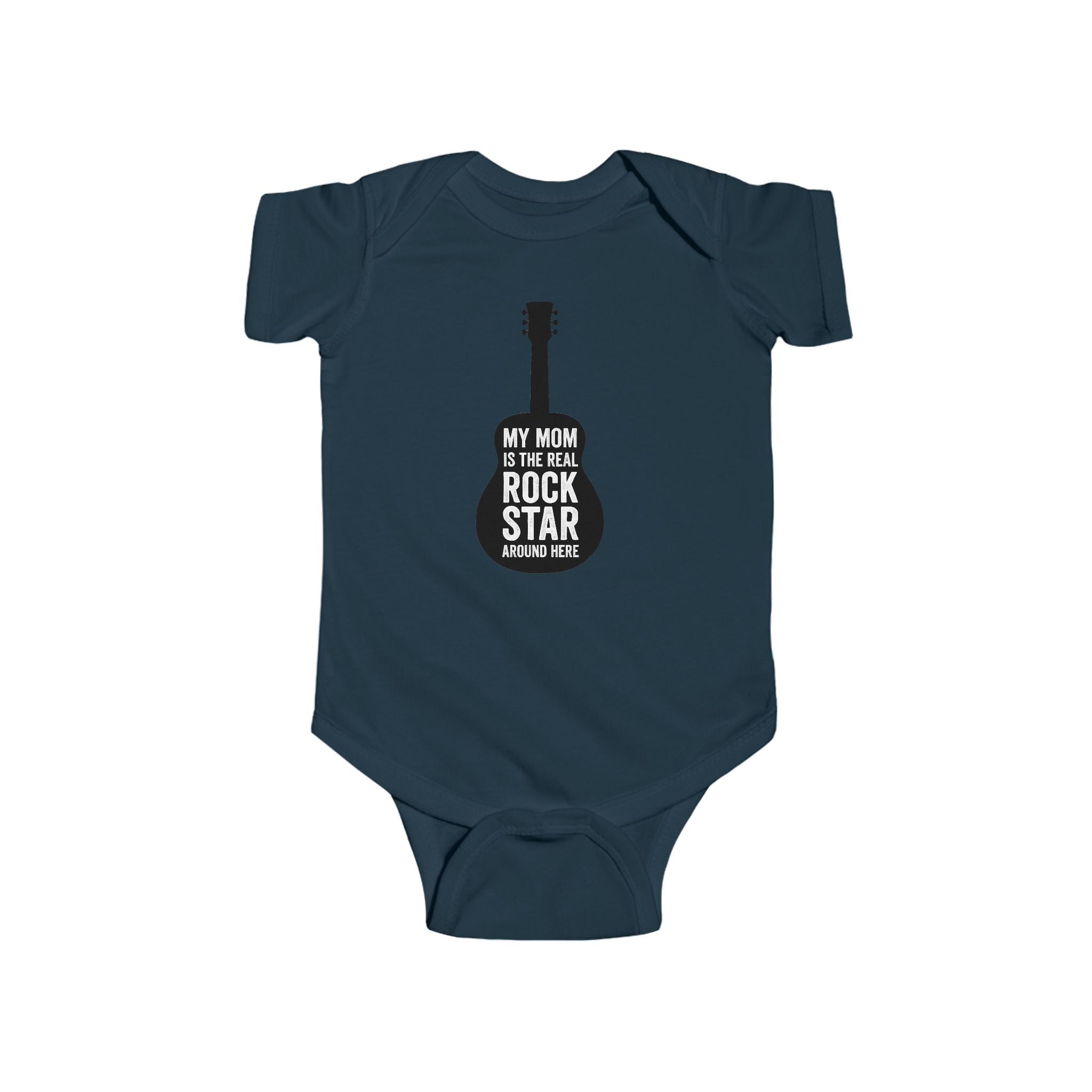 Infant Bodysuit, My Mom is the Real Rockstar, Baby Clothes, Onesie, Newborn Outfit, Baby Shower Gift