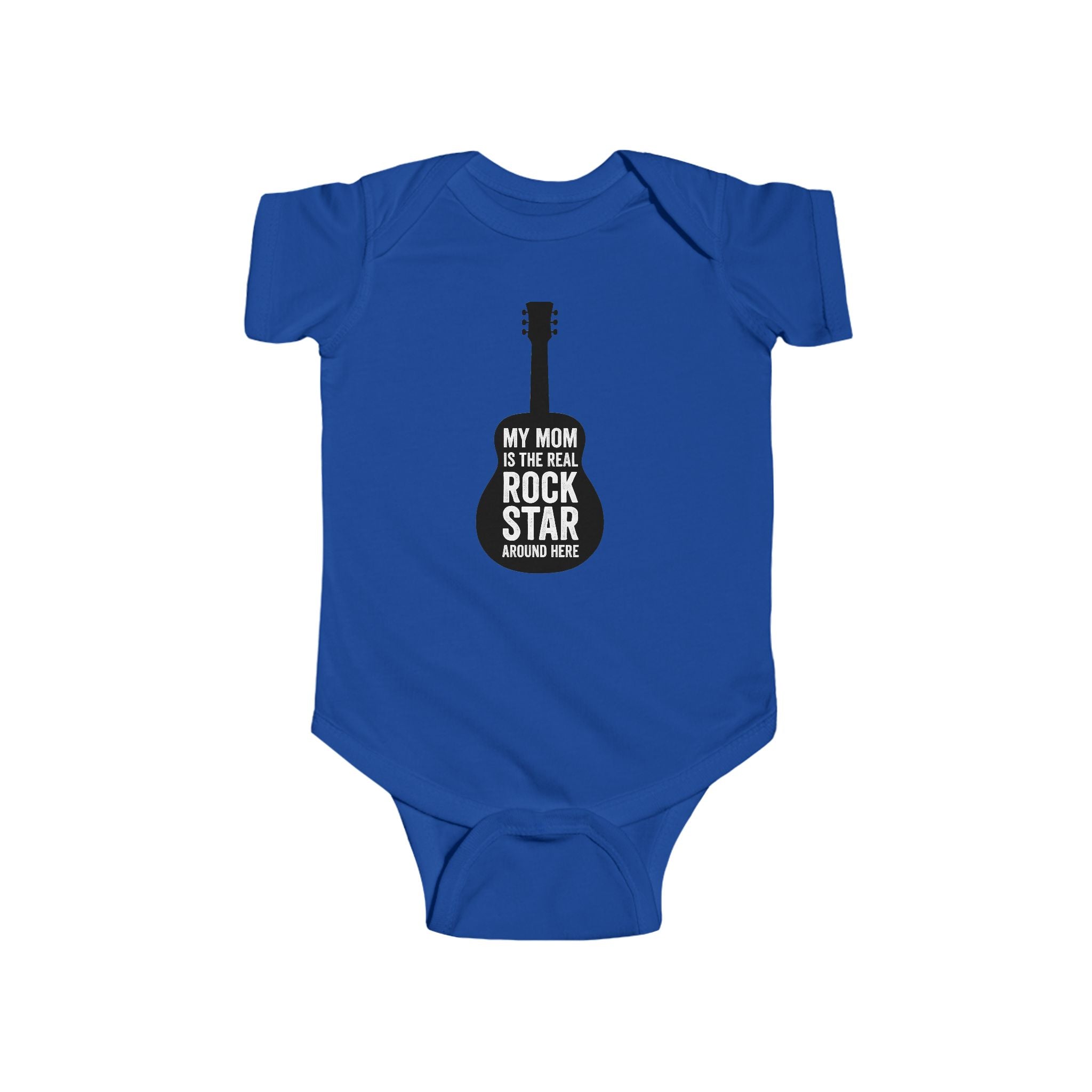 Infant Bodysuit, My Mom is the Real Rockstar, Baby Clothes, Onesie, Newborn Outfit, Baby Shower Gift