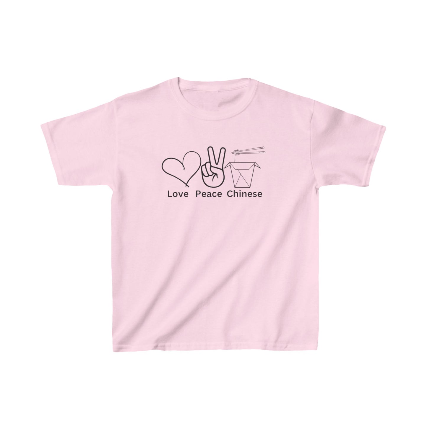 Kids T-Shirt - Love Peace Chinese Take Away