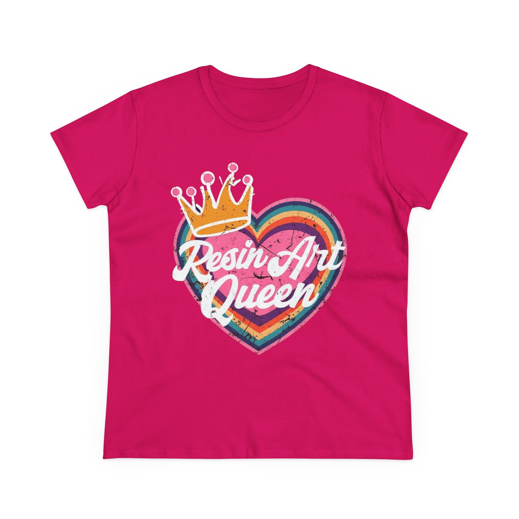 Resin Art Queen Tee - Fun, Colorful Cotton Shirt for Art Lovers, Gifts, Festivals, Home Parties, Creative Outfits