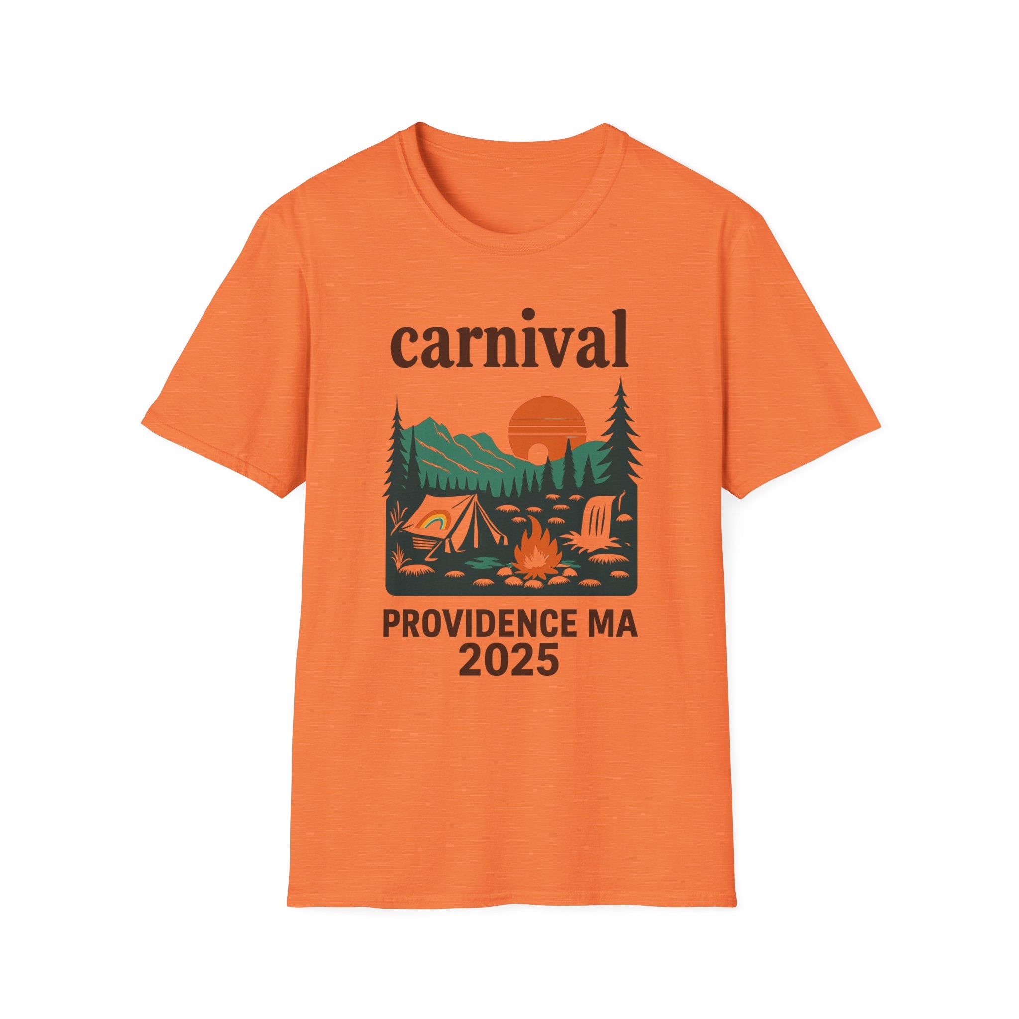 ProvinceTown maCarnival Graphic T-Shirt, Vintage Camping Tee, Unisex Softstyle Shirt, Festival , Summer Adventure Wear, Gift for Travelers