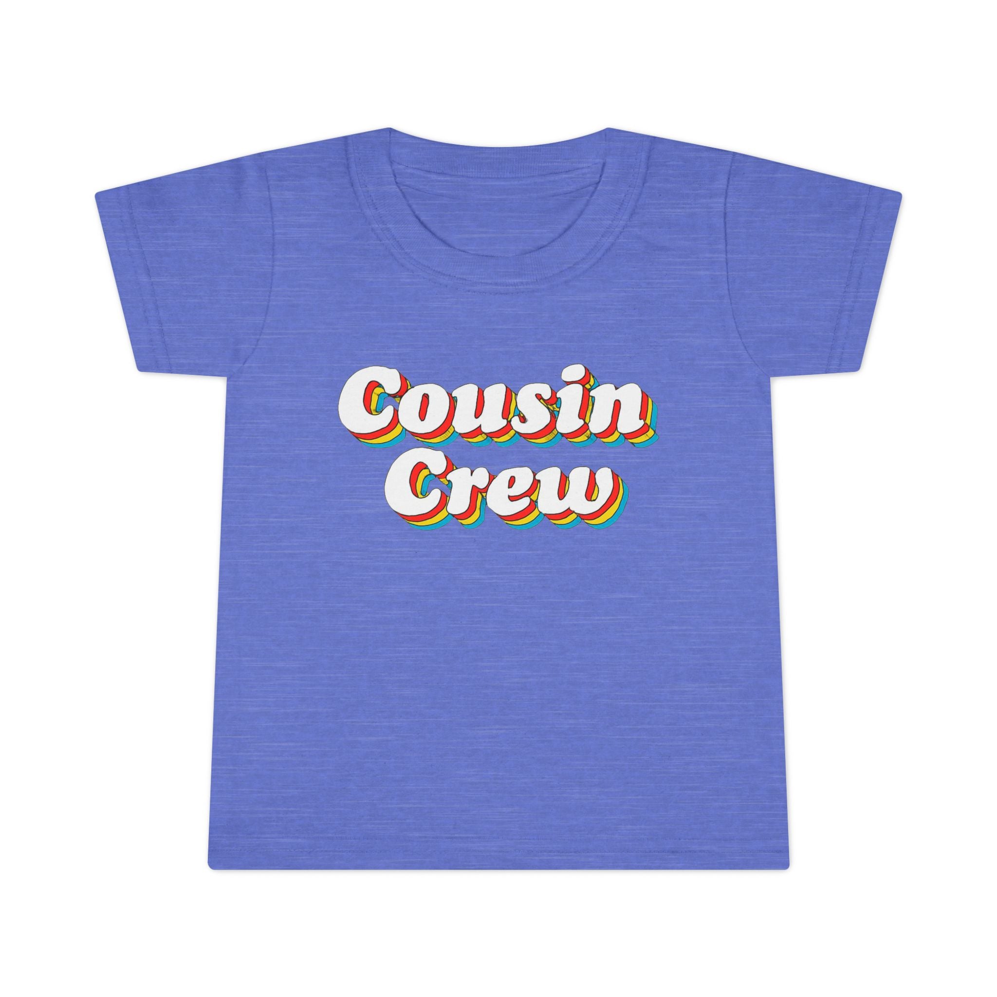 Retro Cousin Crew Toddler T-Shirt, Cute Family Shirt, Kids' Casual Wear, Cousin Family Gatherings, Birthday Gift