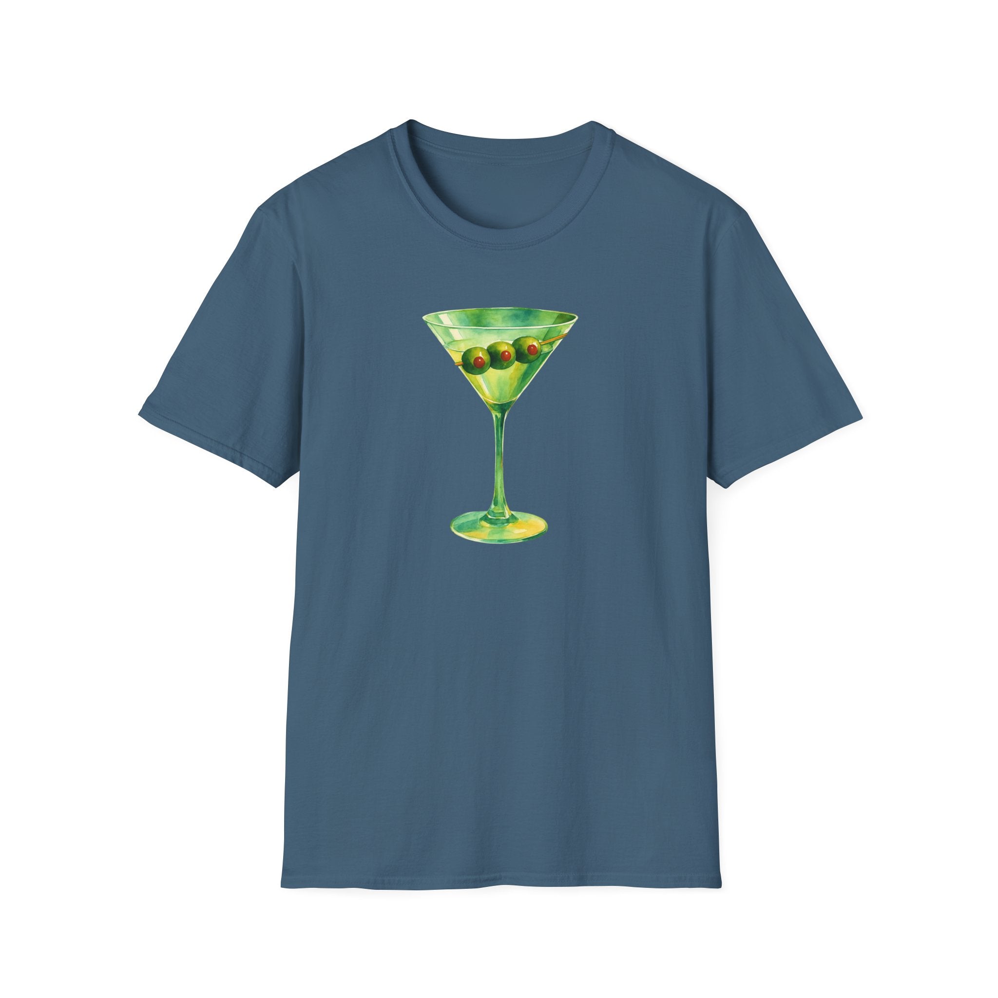 Martini Graphic T-Shirt | Unisex Softstyle Tee | Perfect for Cocktail Lovers, Parties, and Unique Gift Idea, Birthday, Summer Fun gift