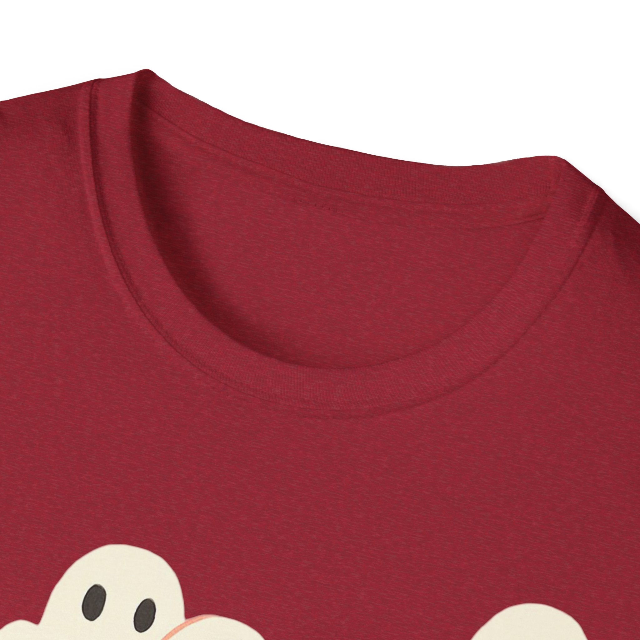 Ghost Spooky Cute Goth Halloween Unisex Softstyle T-Shirt, Halloween Shirt, Ghost Lover Gift, Halloween Costume, Halloween Party Tee, Gothic