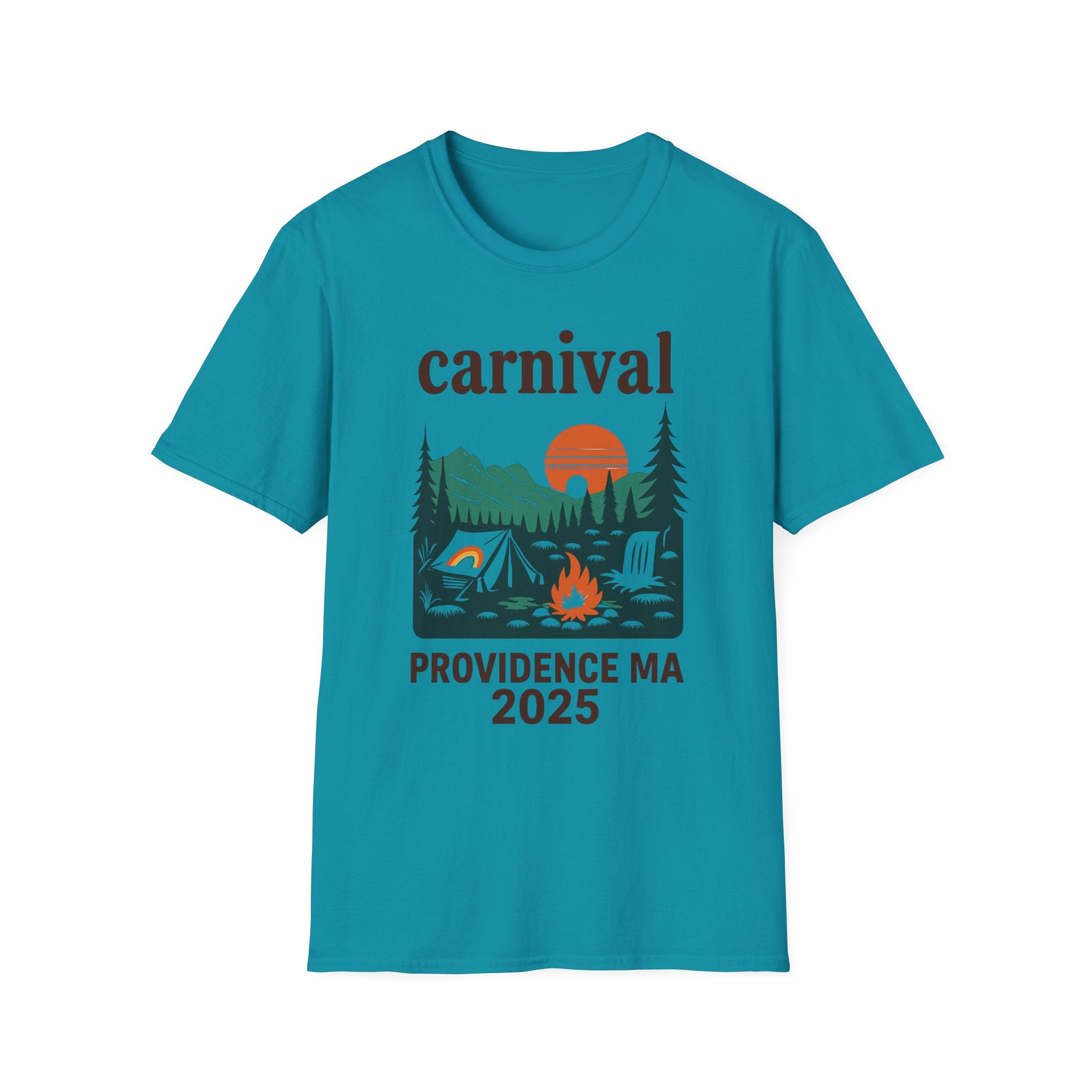 ProvinceTown maCarnival Graphic T-Shirt, Vintage Camping Tee, Unisex Softstyle Shirt, Festival , Summer Adventure Wear, Gift for Travelers