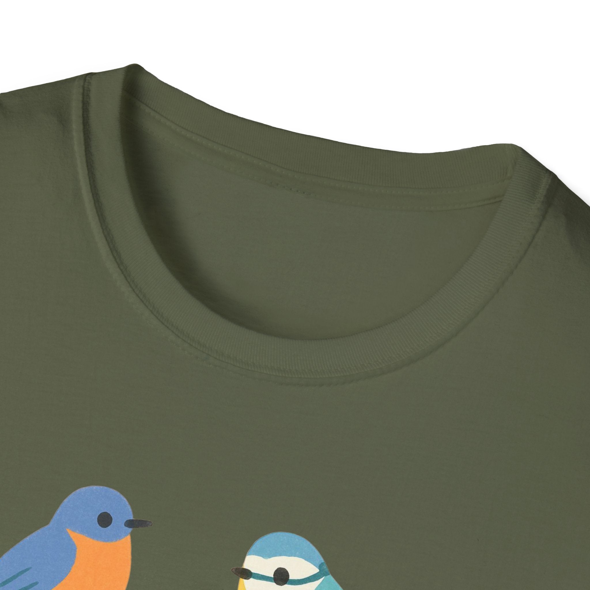 Bird Nerd Unisex Softstyle T-Shirt, Perfect for Bird Lovers, Nature Enthusiasts, Gift for Birdwatchers, Casual Wear,  Apparel bird gift