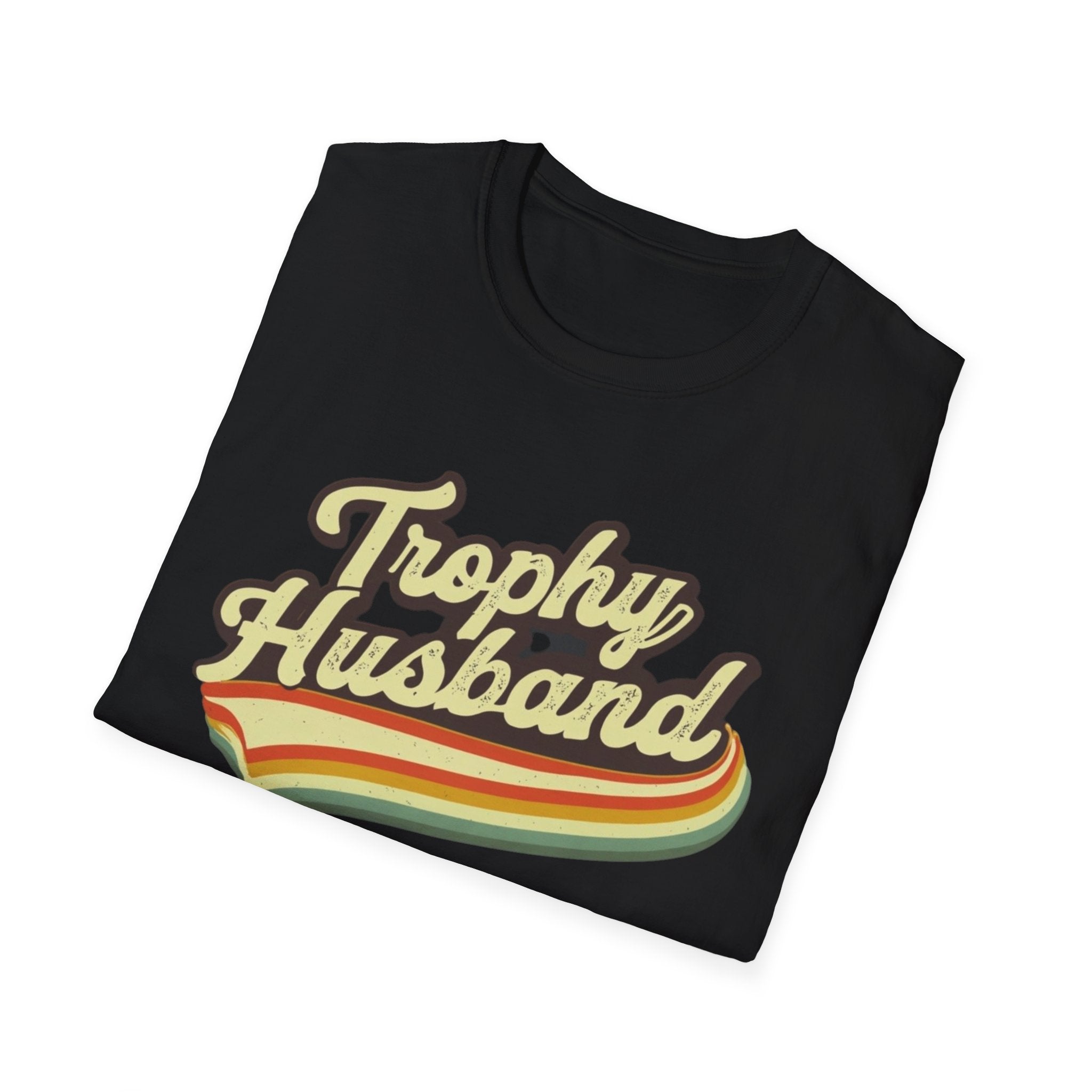 Funny Trophy Husband Unisex Softstyle T-Shirt, Husband Gift, Funny Tee, Husband Shirt, Men's Graphic Tee, Best Husband Ever Shirt