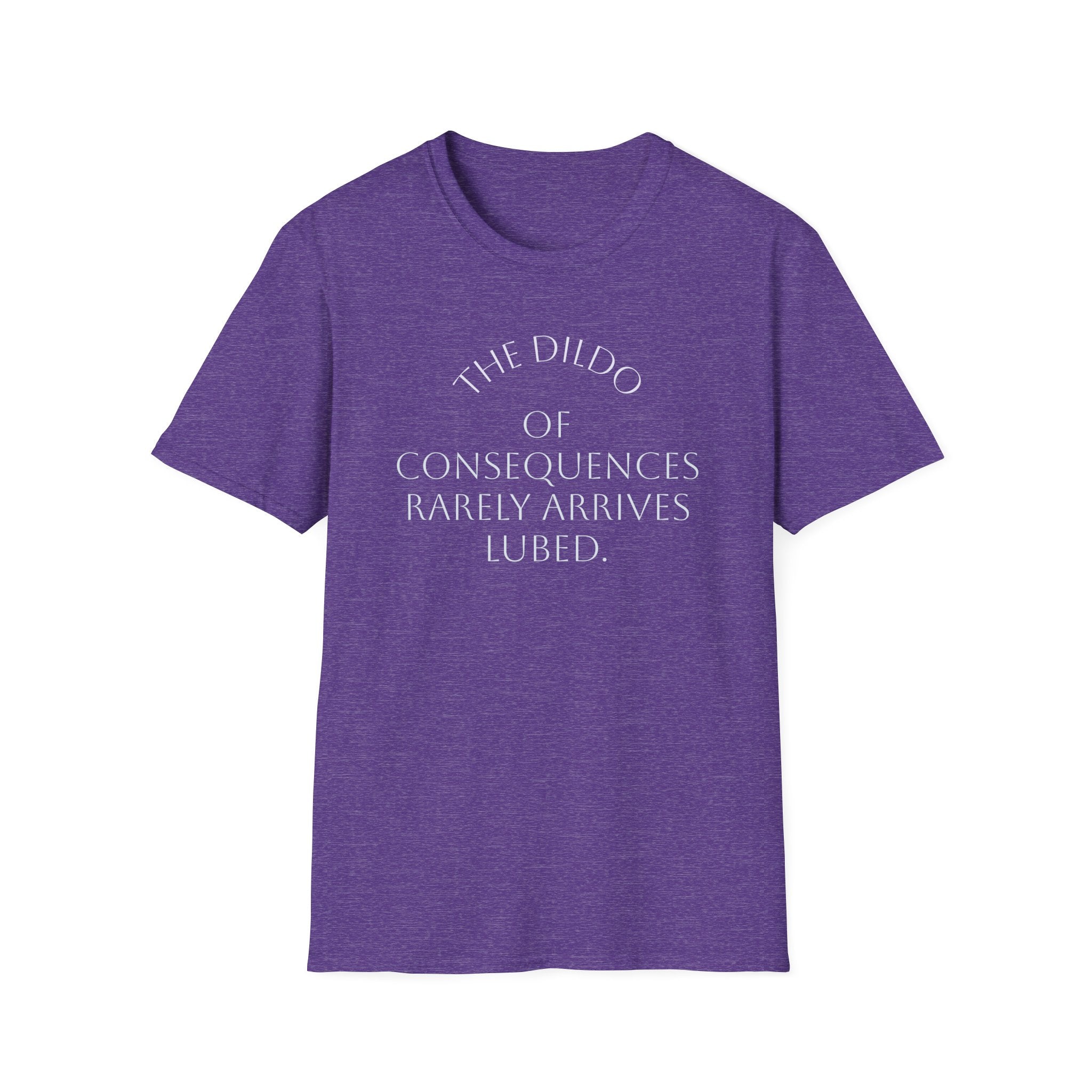 Bad Karma Unisex Softstyle T-Shirt, Humorous Dildo of Consequences Tee, Sarcastic Graphic Shirt, Novelty Gift Apparel, Unisex Tshirt