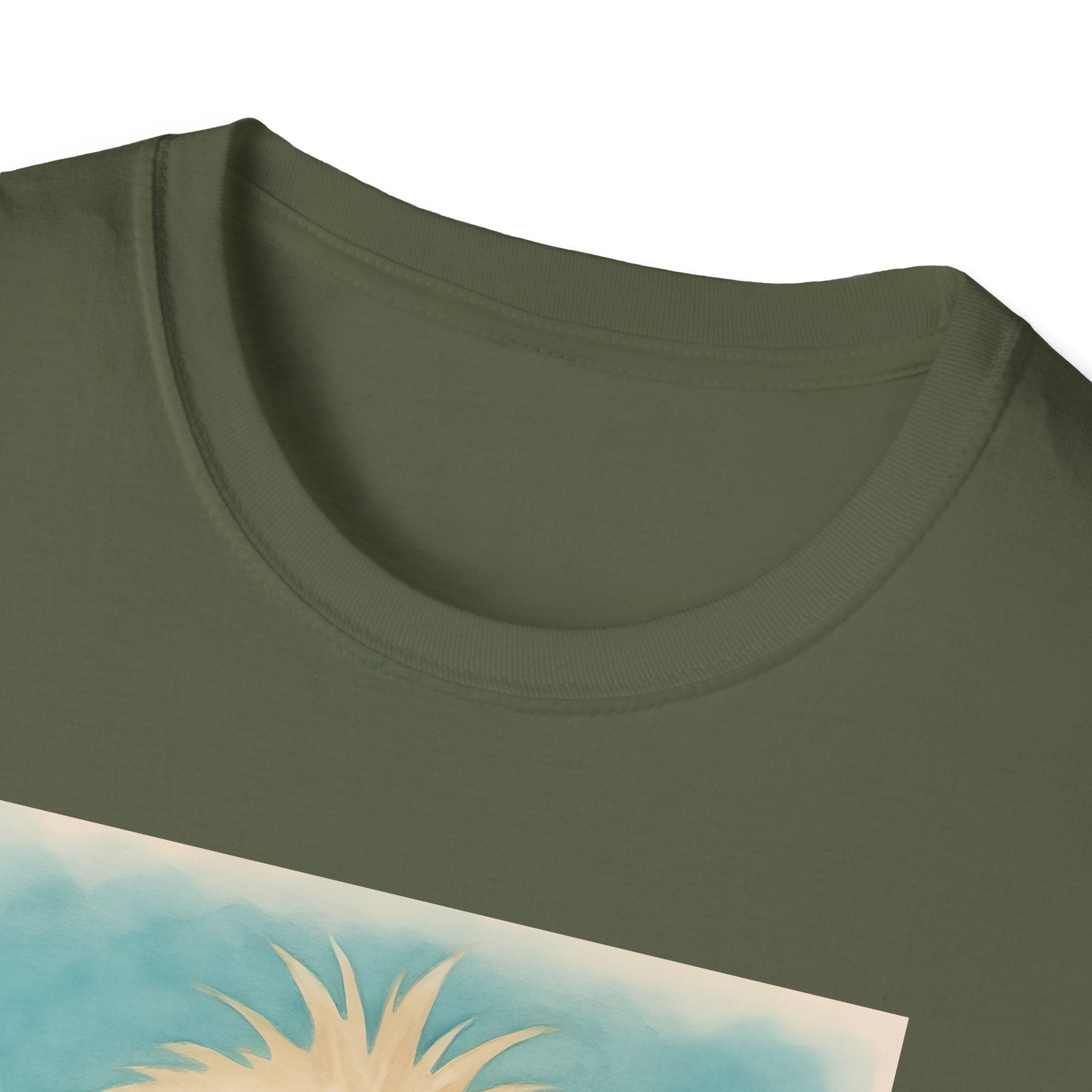 Ostrich Graphic T-Shirt, Unisex Softstyle Tee, Cute Animal Shirt, Gift for Friends, Quirky Humor Top, Smoke fun gift