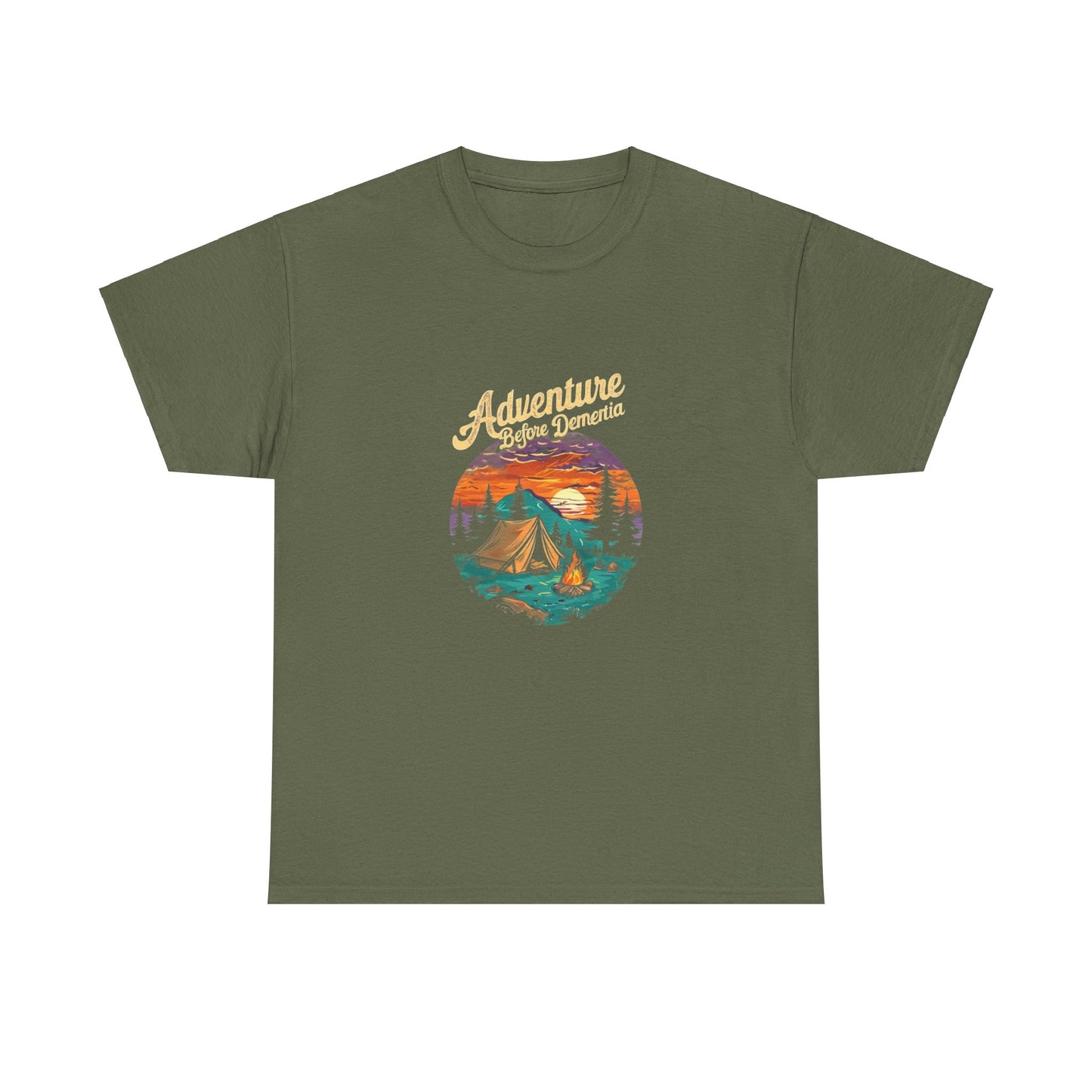 Adventure Before Dementia Unisex Tee, Funny Graphic T-Shirt, Retirement Gift, Elderly Humor Shirt, Memory Loss Joke Top