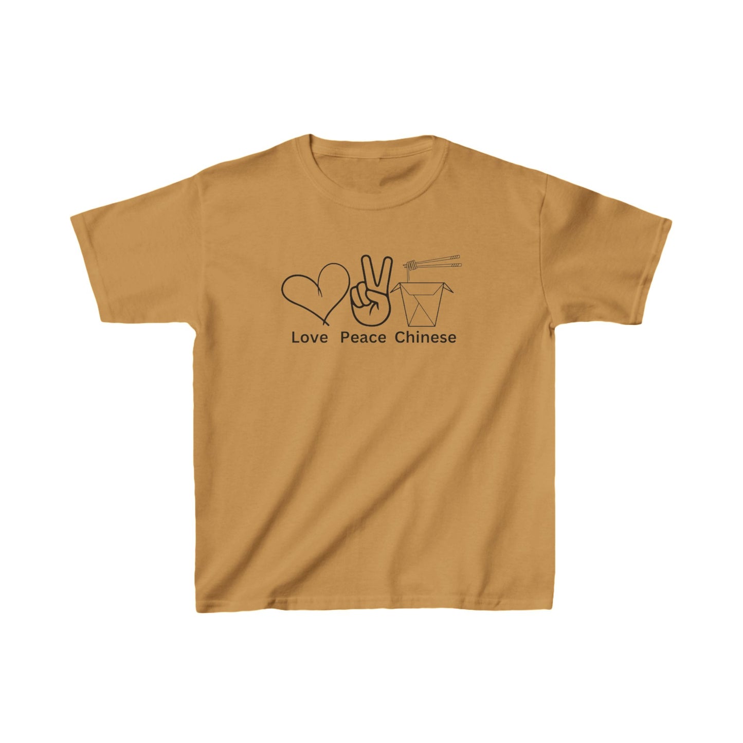 Kids T-Shirt - Love Peace Chinese Take Away