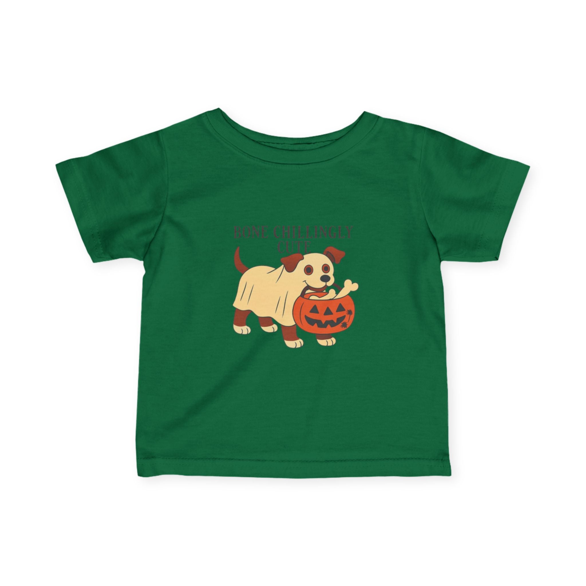 Halloween Dog Graphic Infant Tee, Cute Pumpkin Shirt, Baby Halloween Outfit, Funny Dog Tee, Toddler Fall Apparel