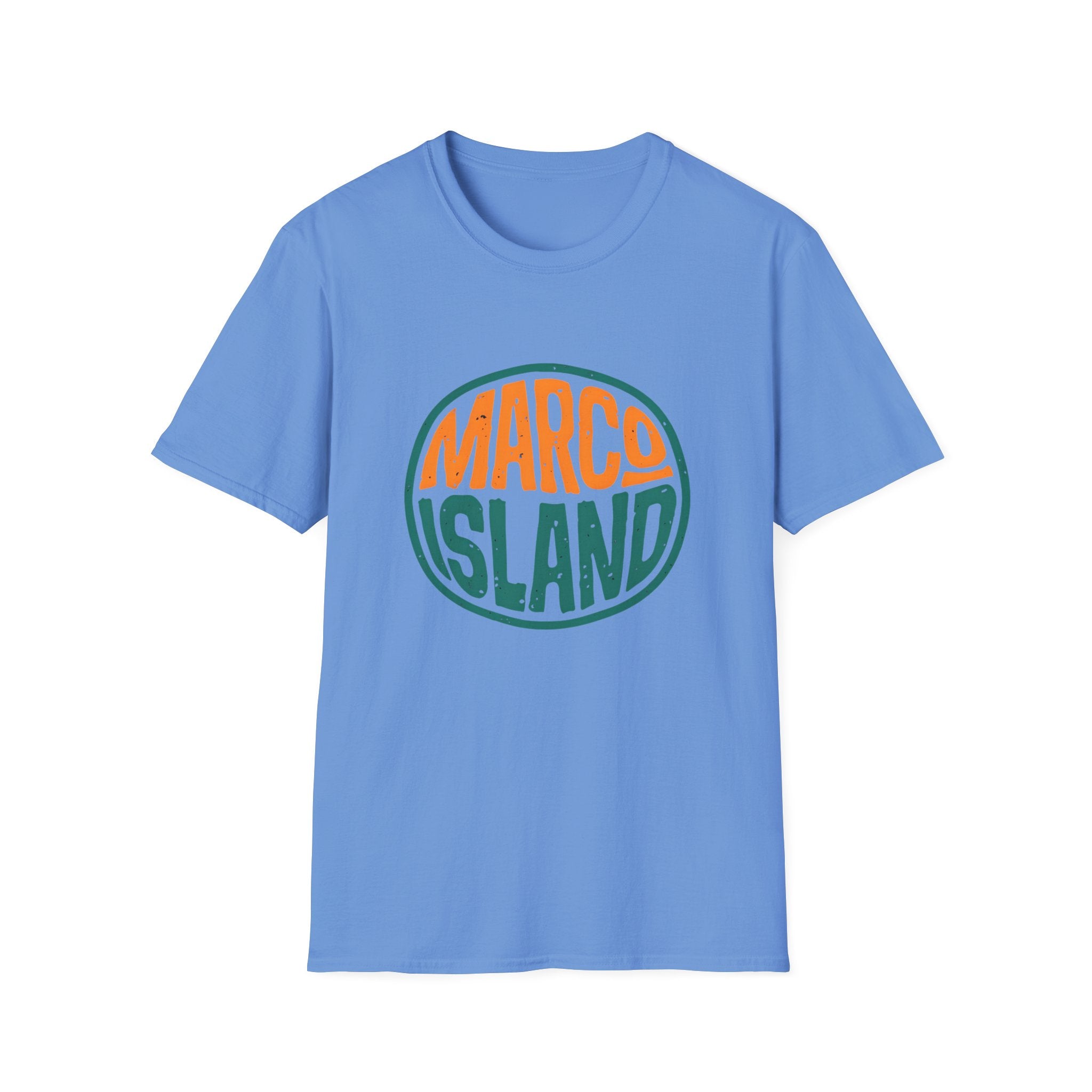 Marco Island Florida Unisex Softstyle T-Shirt - Beach Vacation Tee, Travel Souvenir Top, Coastal Graphic Shirt, Summer Holiday Apparel,