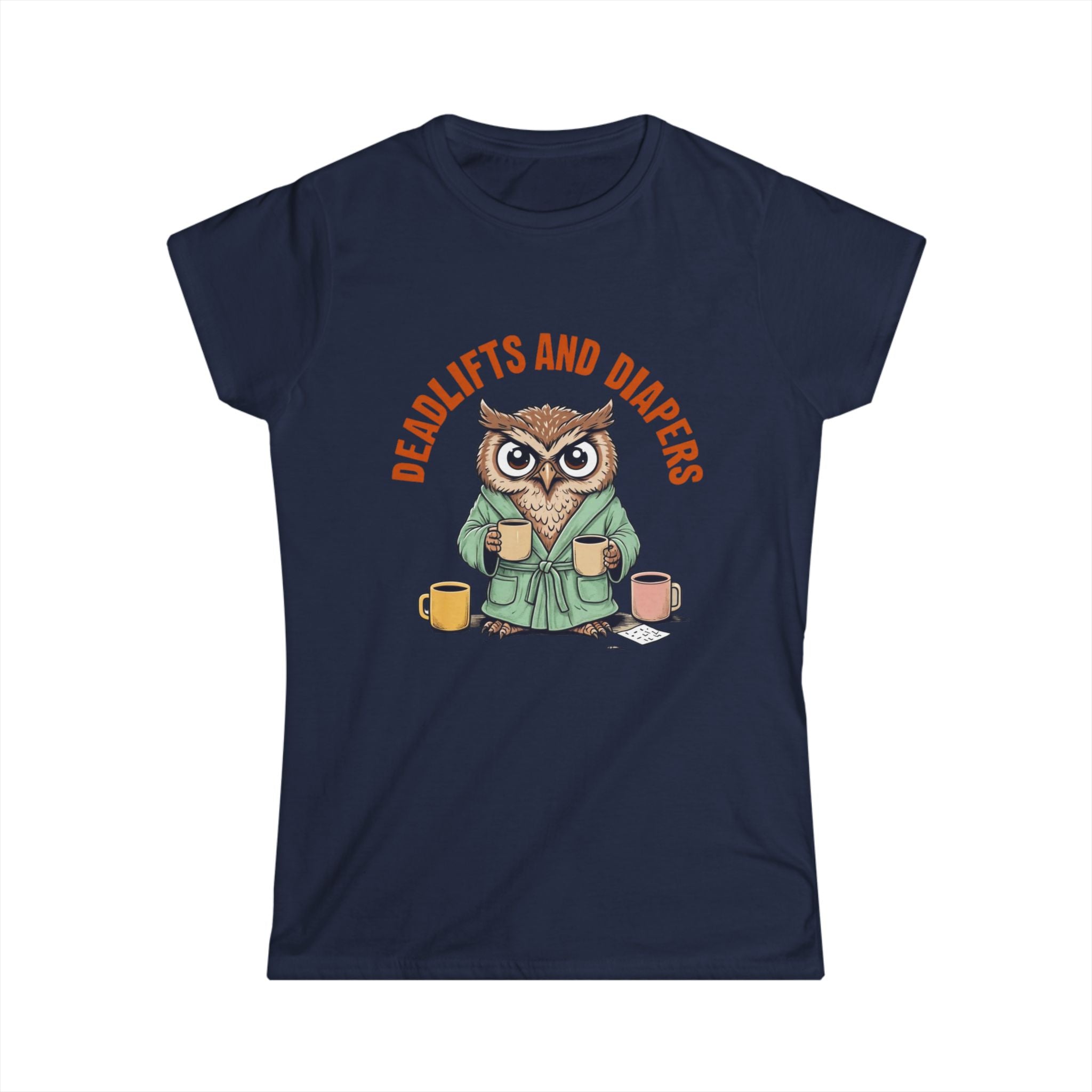 Gym Mom Women's Tee, Fitness Mom Shirt, Workout Mama Top, Weightlifting Mother T-Shirt, Crossfit Mom Gift Owl lovers