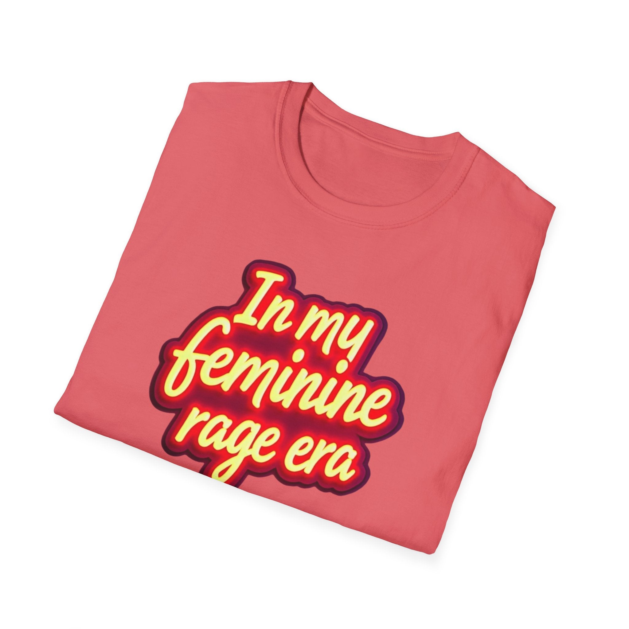 In my Feminine Rage Era Unisex T-Shirt | Softstyle Tee, Empowering Apparel, Womens  Empowerment, Casual Wear, Feminist Gift Anti Trump