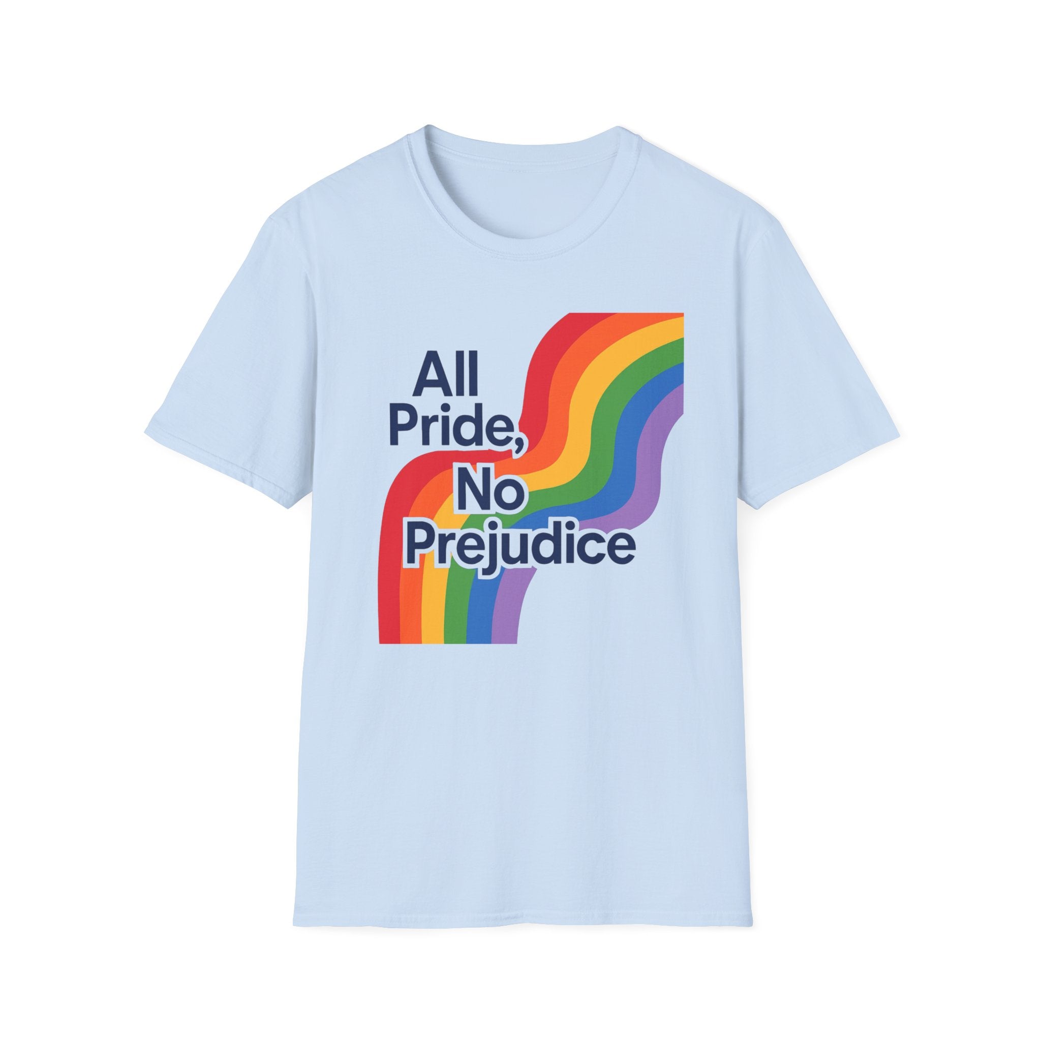 All pride no prejudice Pride Awareness Tee rainbow gift social justice T shirt