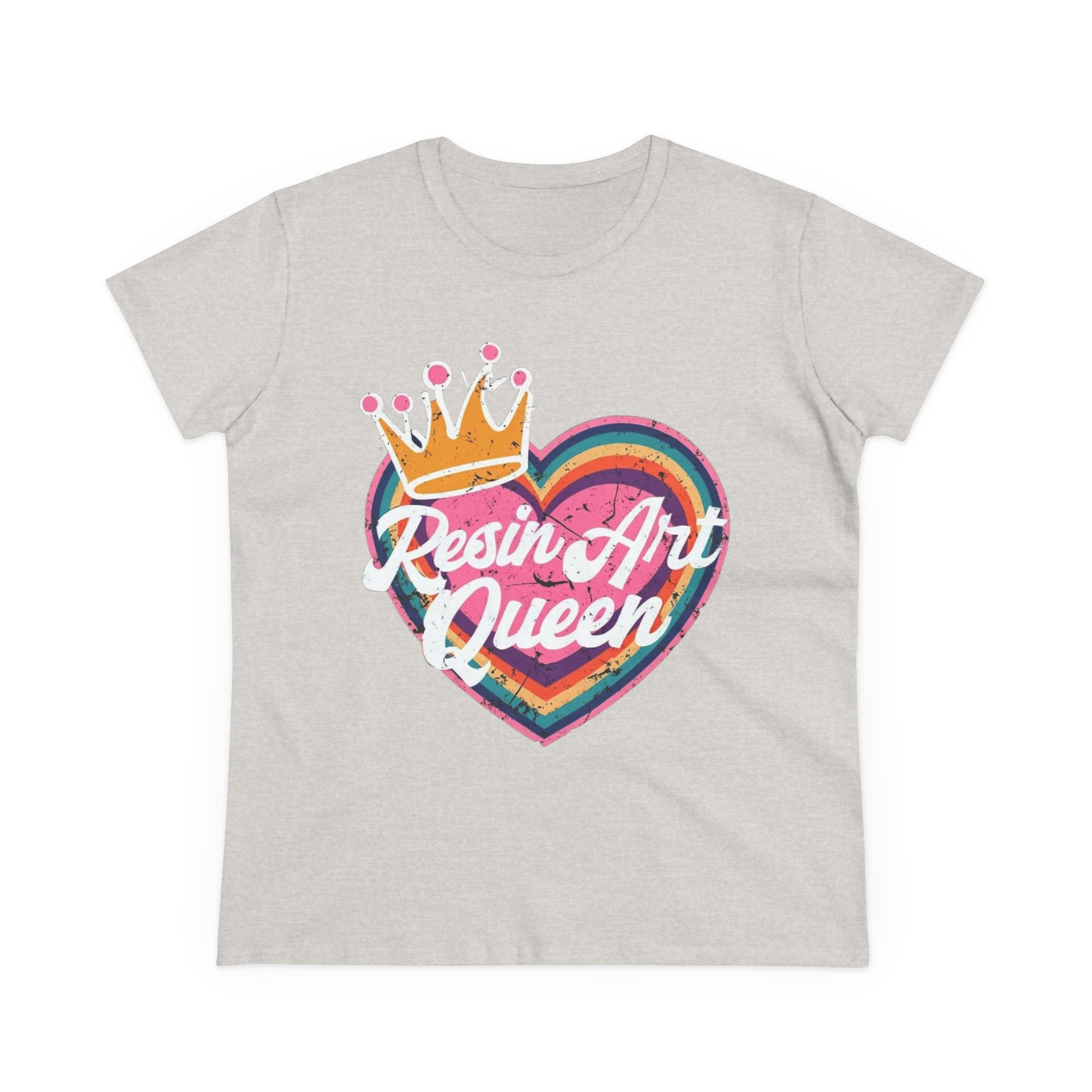 Resin Art Queen Tee - Fun, Colorful Cotton Shirt for Art Lovers, Gifts, Festivals, Home Parties, Creative Outfits