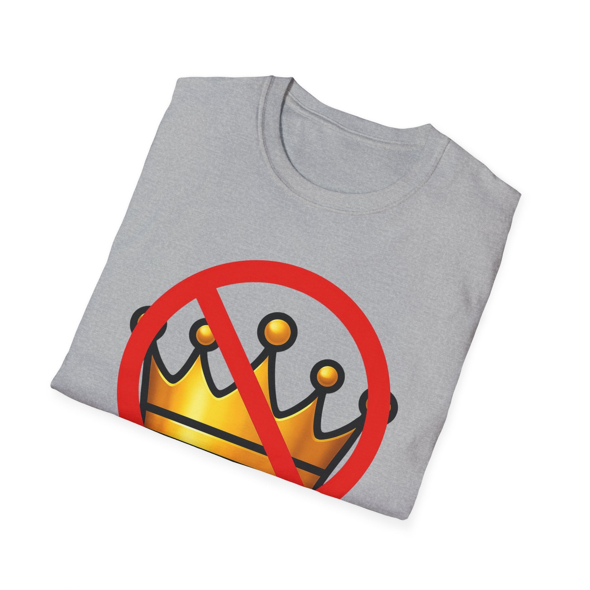 No Kings Anti Trump Protest Activist Unisex Softstyle T-Shirt, Resist Gift, June 14 Social Justice Tee, Activism Apparel, Political