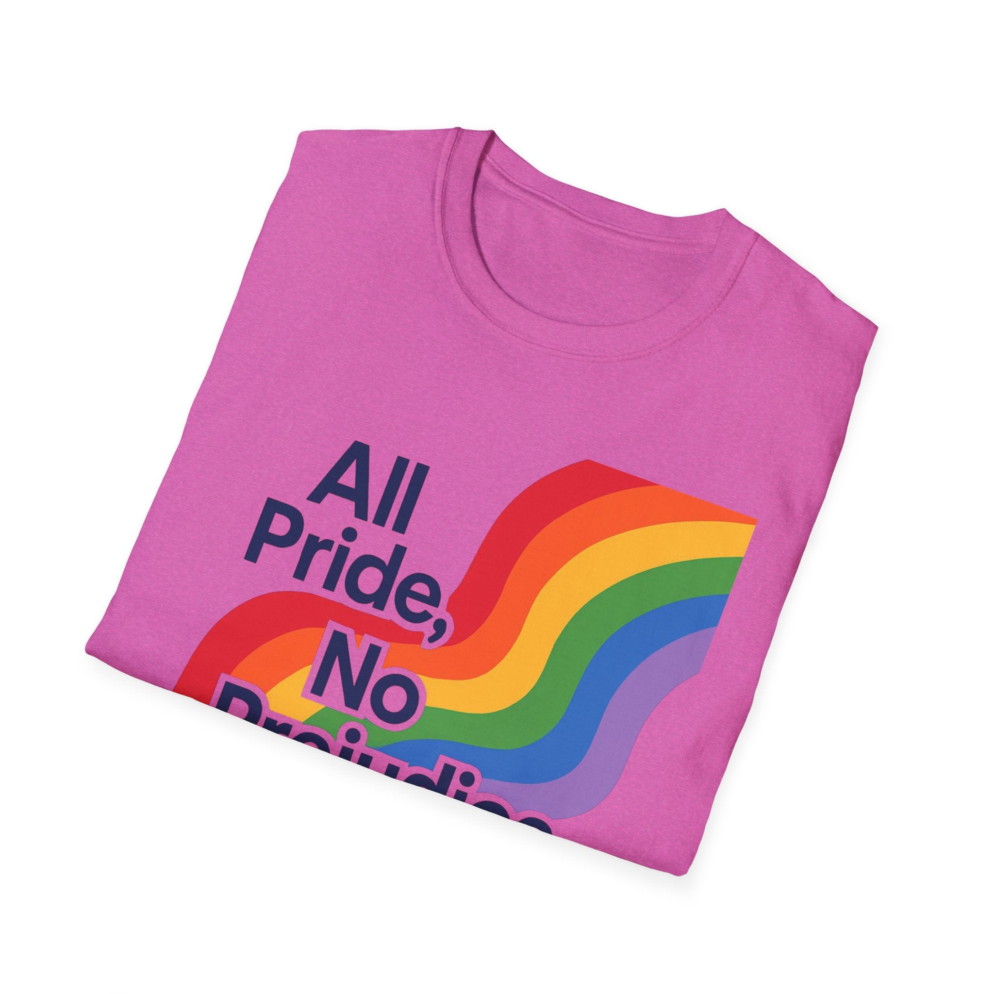 All pride no prejudice Pride Awareness Tee rainbow gift social justice T shirt