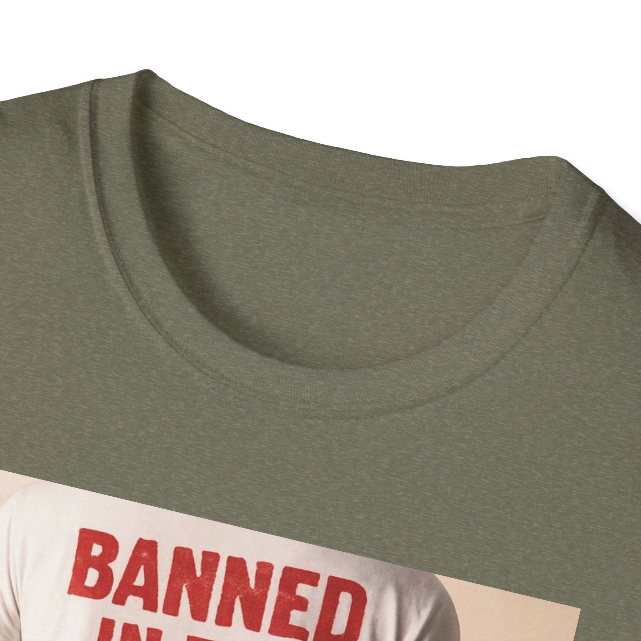 Banned in the USA Political Activist T-Shirt, Liberal Tee, Anti-Trump Christmas Gift, Unisex Softstyle Shirt Kimmel Colbert socia justice