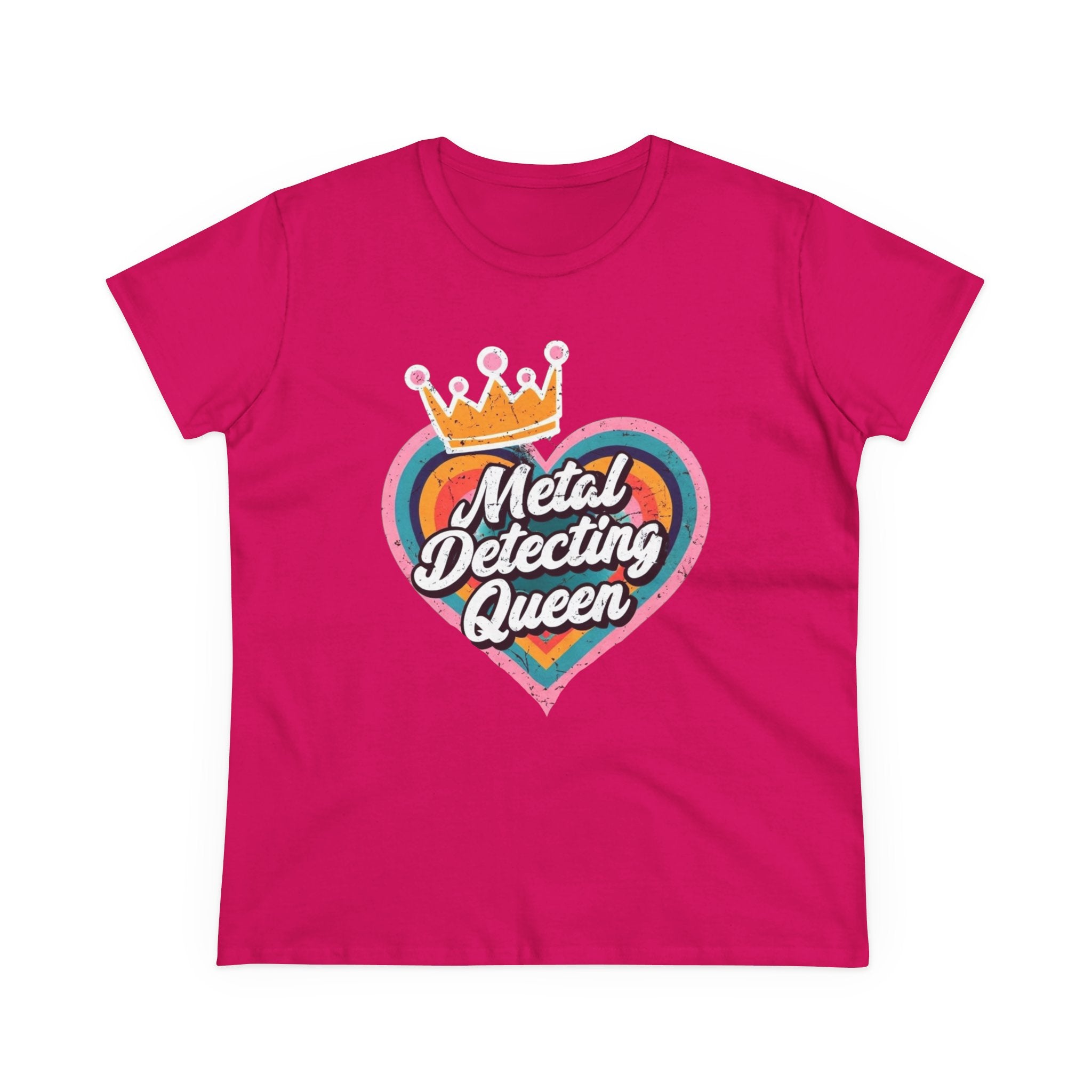 Metal Detecting Queen T-Shirt, Fun Tee for Hobbyists, Gift for Treasure Hunters, Everyday Casual Wear, Perfect for Outdoors
