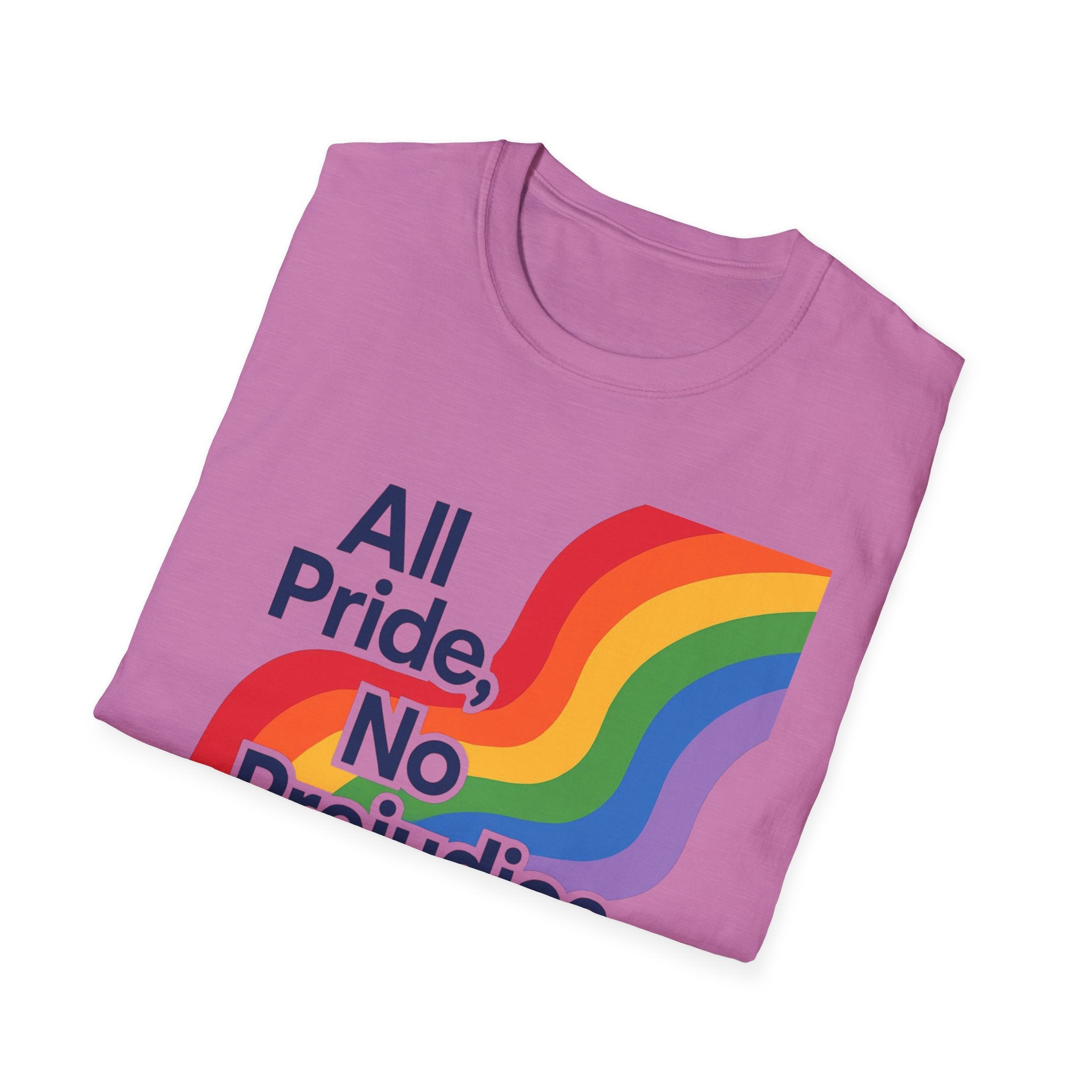 All pride no prejudice Pride Awareness Tee rainbow gift social justice T shirt