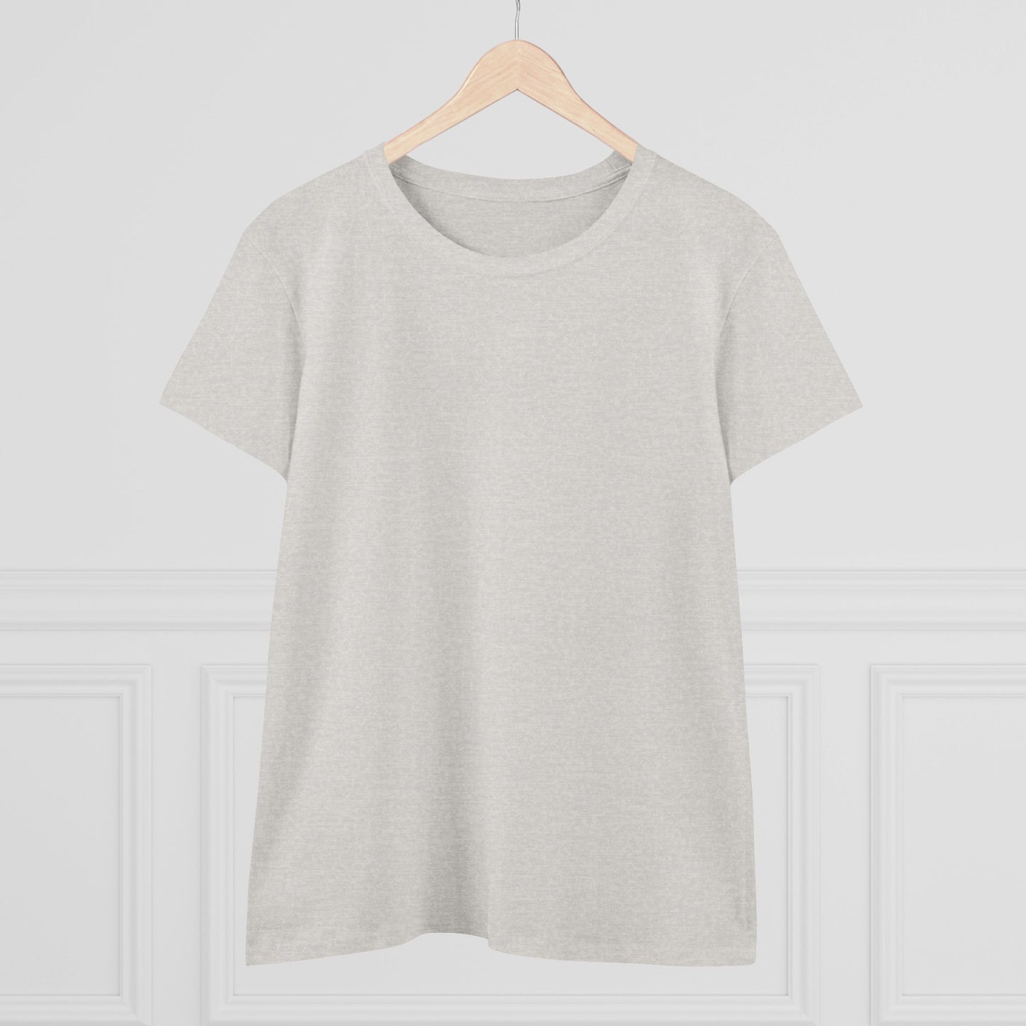 Artistic Goldfish Graphic Women's Midweight Cotton Tee koi On back of tee